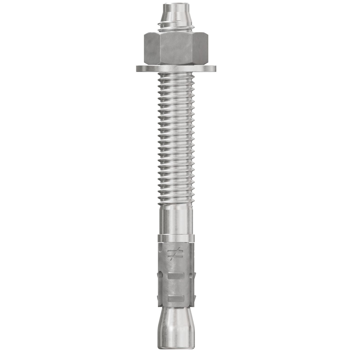Simpson Strong-Tie STB2-37312S6F50 Strong-Bolt 2,  3/8-in. x 3-1/2-in. Type 316 Stainless-Steel Wedge Anchor, Fully Assembled, 50-Pack
