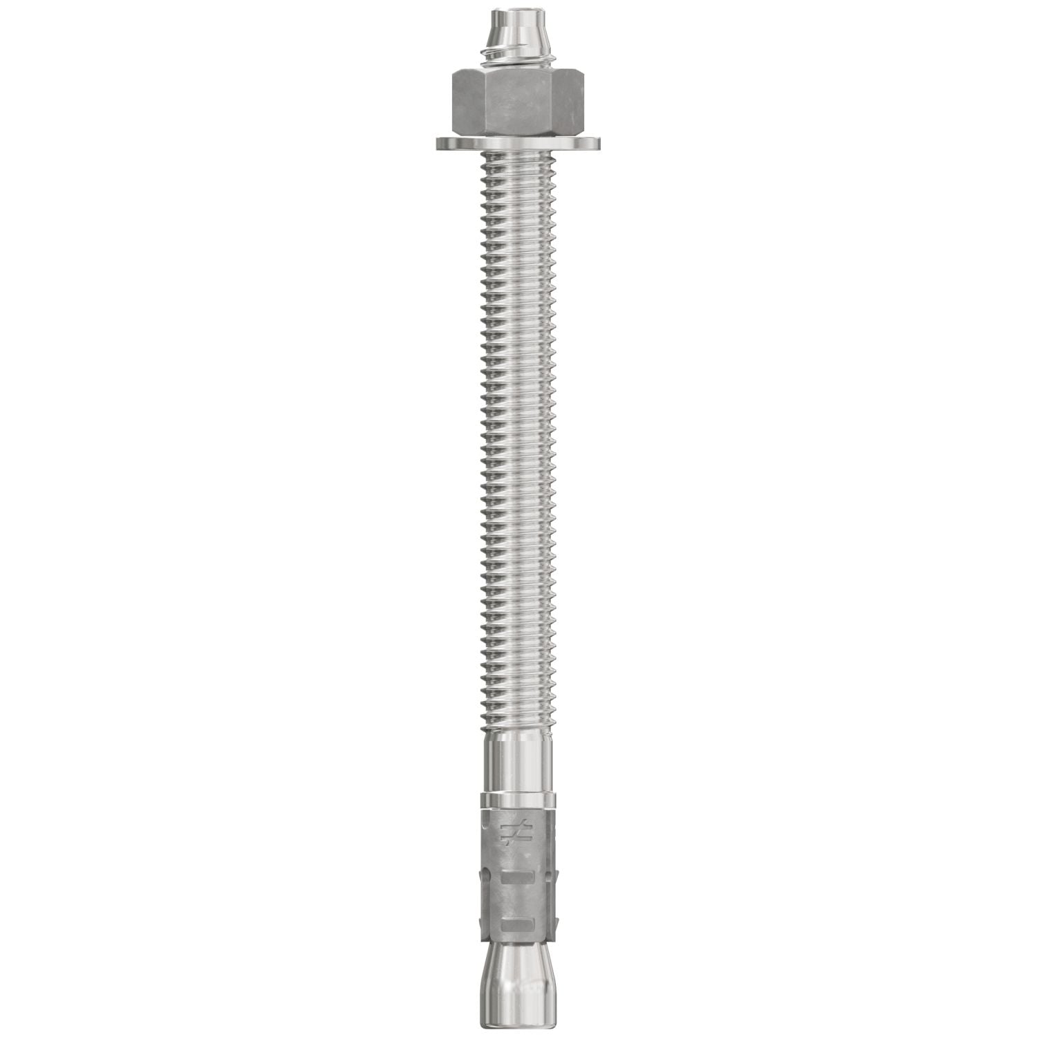 Simpson Strong-Tie STB2-37500S4F50 Strong-Bolt 2,  3/8-in. x 5-in. Type 304 Stainless-Steel Wedge Anchor, Fully Assembled, 50-Pack
