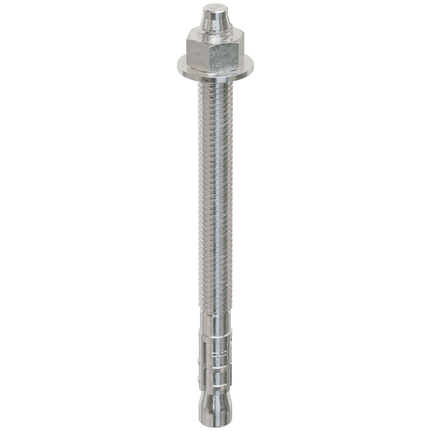 Simpson Strong-Tie STB2-37500S6F50 Strong-Bolt 2,  3/8-in. x 5-in. Type 316 Stainless-Steel Wedge Anchor, Fully Assembled, 50-Pack