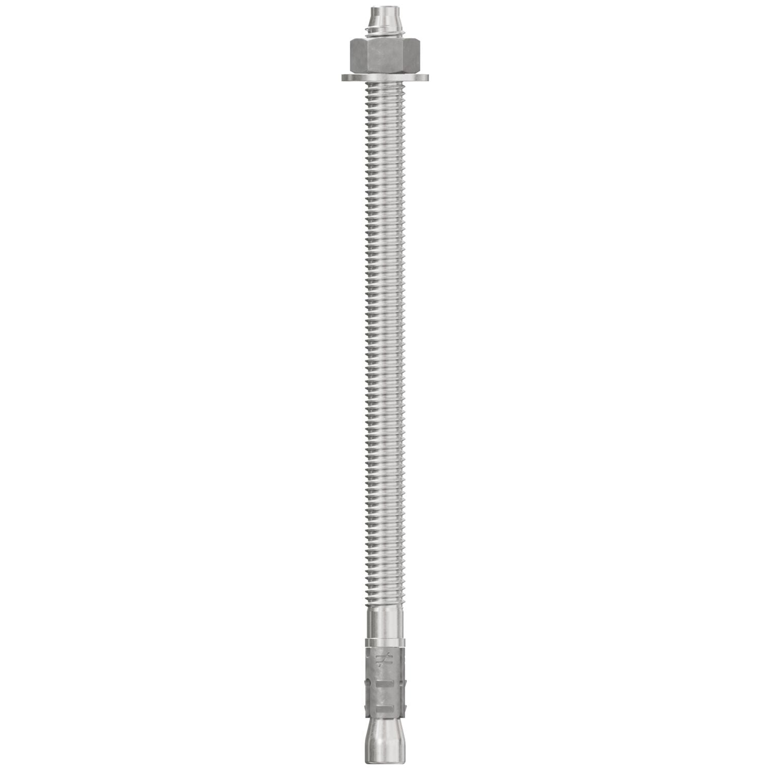 Simpson Strong-Tie STB2-37700S6F50 Strong-Bolt 2,  3/8-in. x 7-in. Type 316 Stainless-Steel Wedge Anchor, Fully Assembled, 50-Pack