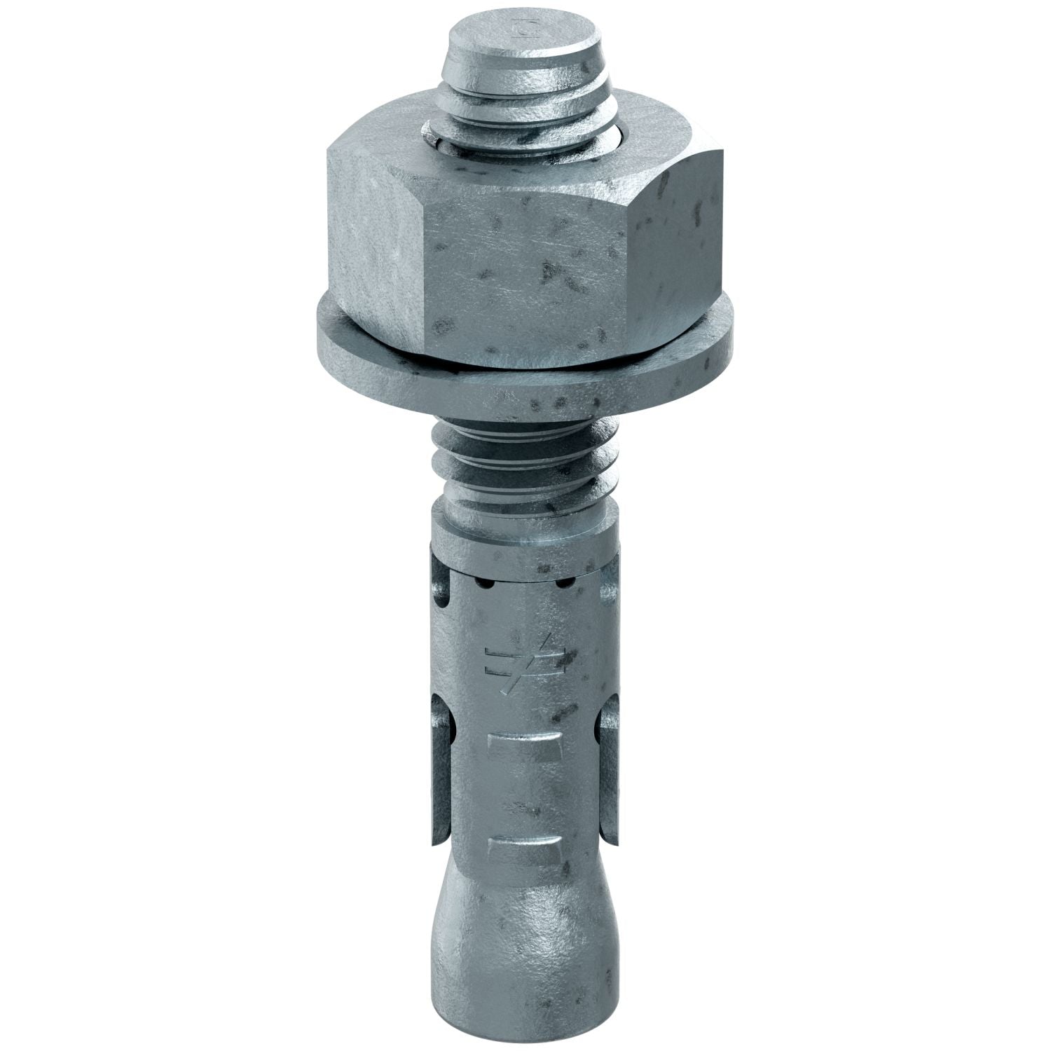 Simpson Strong-Tie STB2-50234MGF25 Strong-Bolt 2,  1/2-in. x 2-3/4-in. Mechanically Galvanized Wedge Anchor, Fully Assembled, 25-Pack