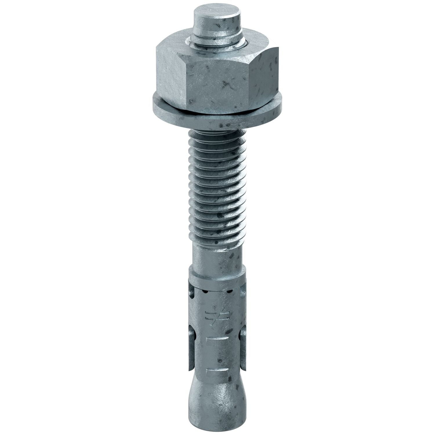 Simpson Strong-Tie STB2-50334MGF25 Strong-Bolt 2,  1/2-in. x 3-3/4-in. Mechanically Galvanized Wedge Anchor, Fully Assembled, 25-Pack
