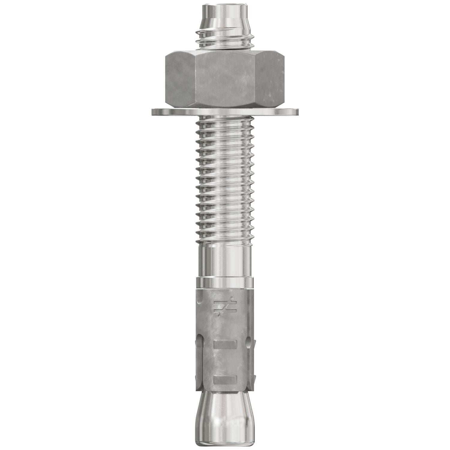 Simpson Strong-Tie STB2-50334S4F25 Strong-Bolt 2,  1/2-in. x 3-3/4-in. Type 304 Stainless-Steel Wedge Anchor, Fully Assembled, 25-Pack