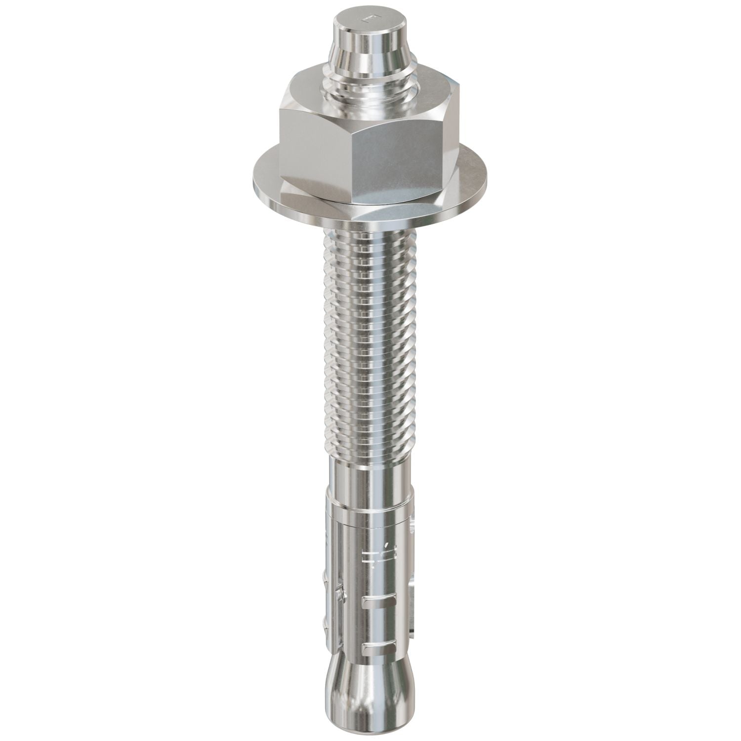 Simpson Strong-Tie STB2-50414S4F25 Strong-Bolt 2,  1/2-in. x 4-1/4-in. Type 304 Stainless-Steel Wedge Anchor, Fully Assembled, 25-Pack