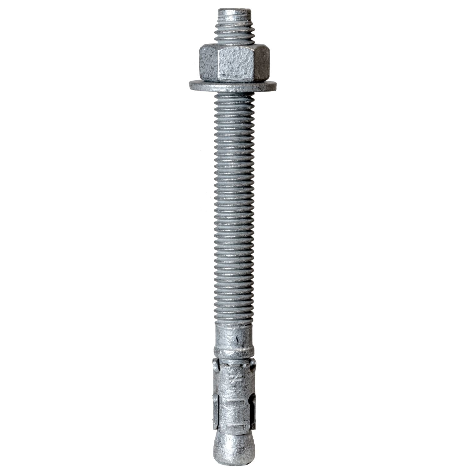 Simpson Strong-Tie STB2-50512MGF25 Strong-Bolt 2,  1/2-in. x 5-1/2-in. Mechanically Galvanized Wedge Anchor, Fully Assembled, 25-Pack