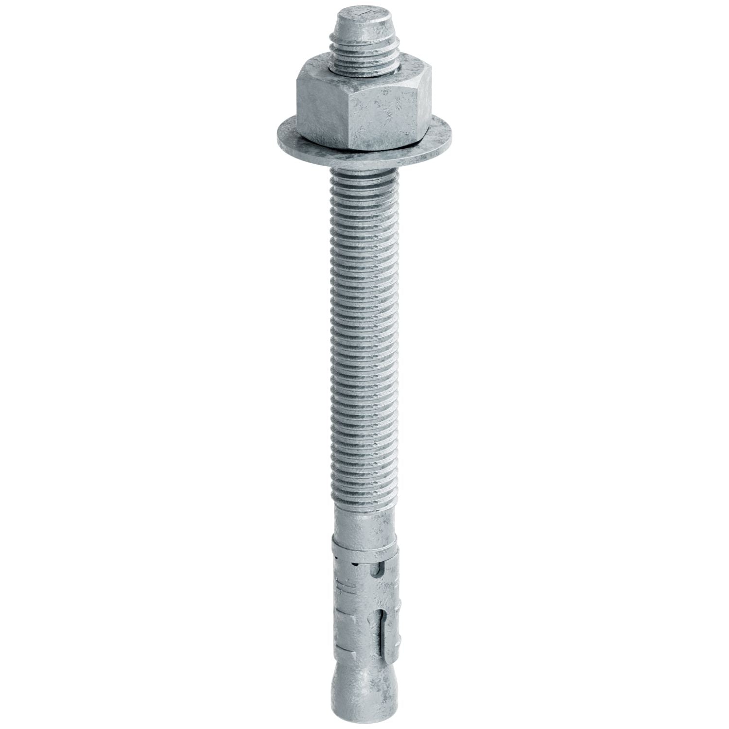 Simpson Strong-Tie STB2-50512MGF25 Strong-Bolt 2,  1/2-in. x 5-1/2-in. Mechanically Galvanized Wedge Anchor, Fully Assembled, 25-Pack