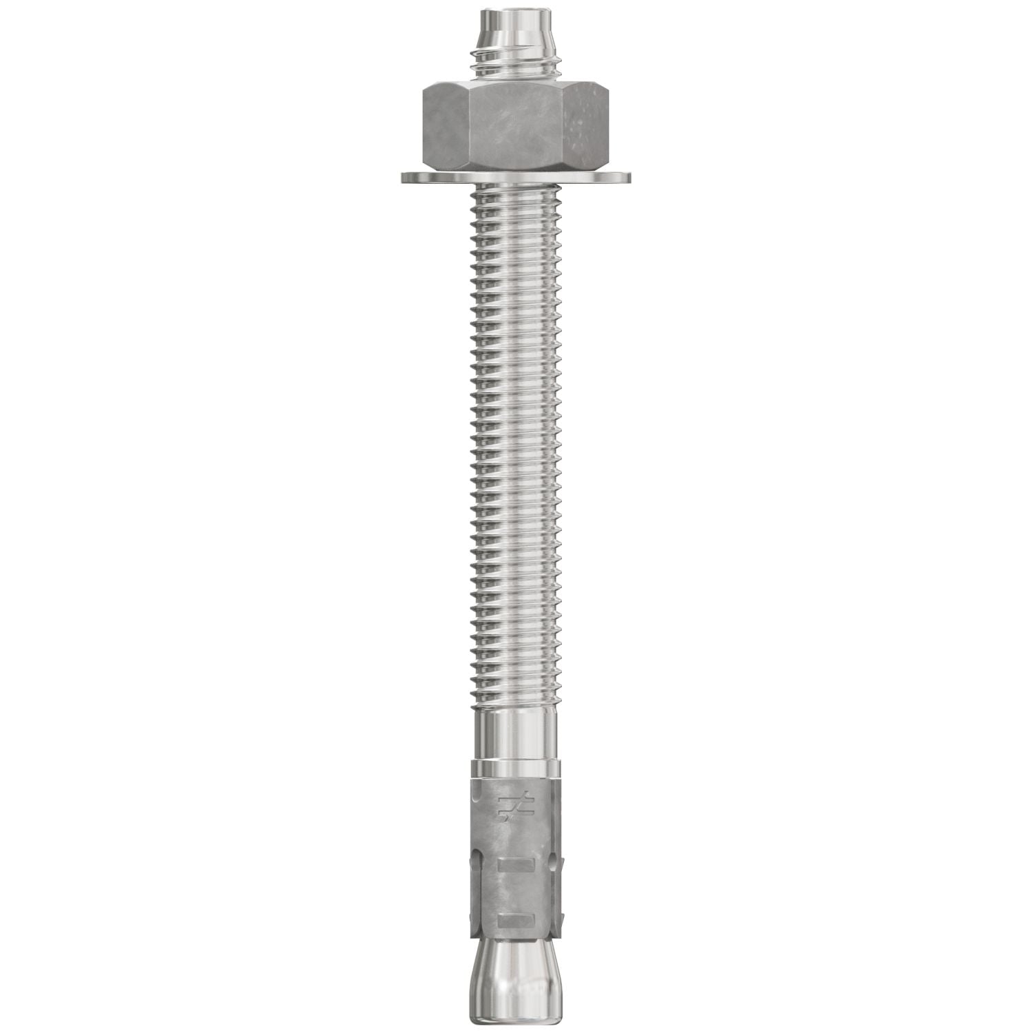 Simpson Strong-Tie STB2-50512S4F25 Strong-Bolt 2,  1/2-in. x 5-1/2-in. Type 304 Stainless-Steel Wedge Anchor, Fully Assembled, 25-Pack