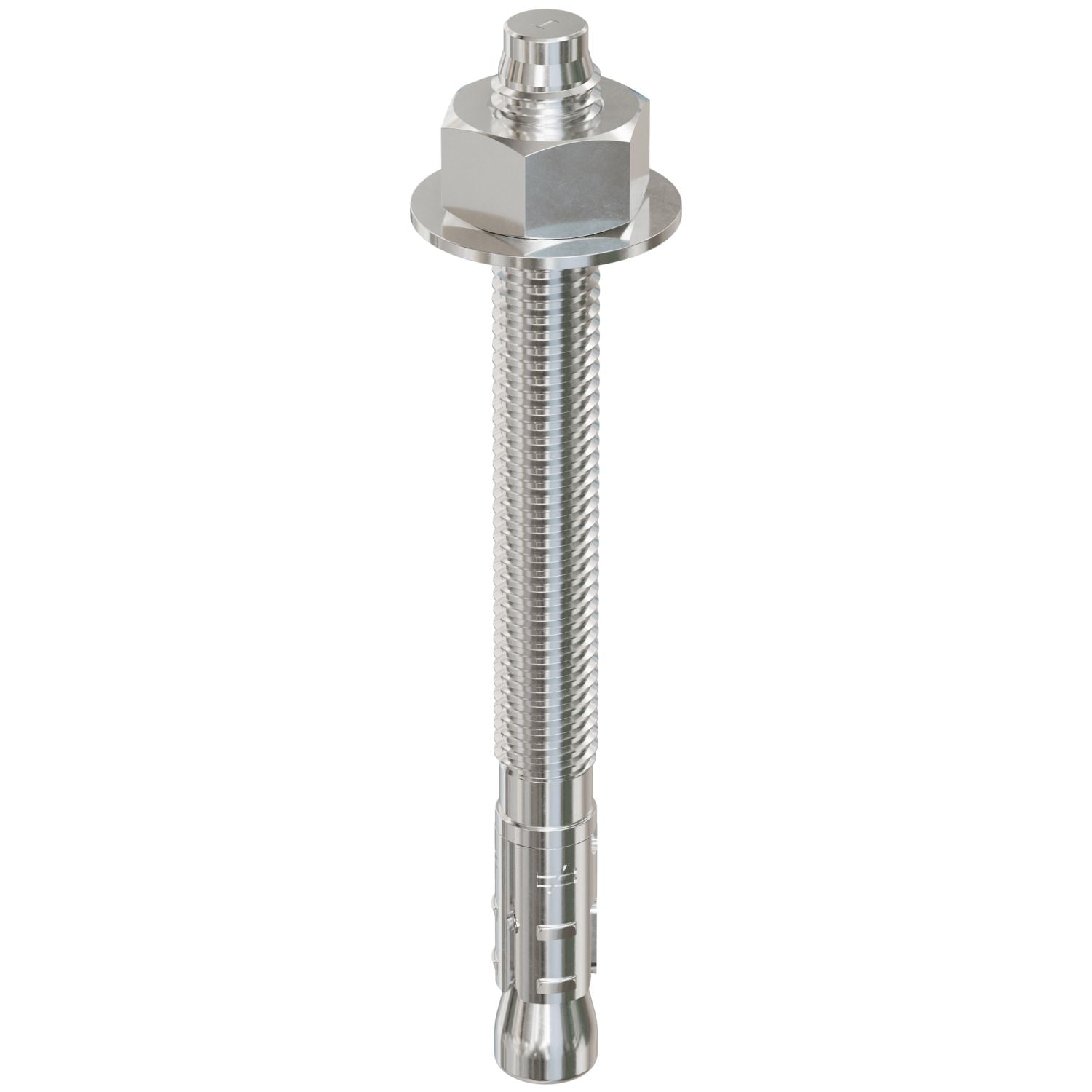 Simpson Strong-Tie STB2-50512S4F25 Strong-Bolt 2,  1/2-in. x 5-1/2-in. Type 304 Stainless-Steel Wedge Anchor, Fully Assembled, 25-Pack