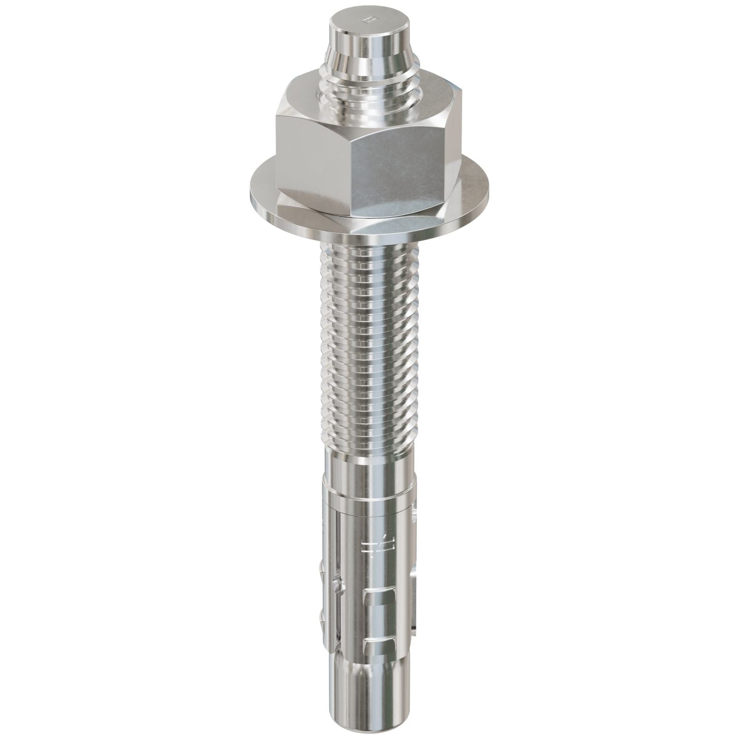 Simpson Strong-Tie STB2-62500S4F20 Strong-Bolt 2,  5/8-in. x 5-in. Type 304 Stainless-Steel Wedge Anchor, Fully Assembled, 20-Pack