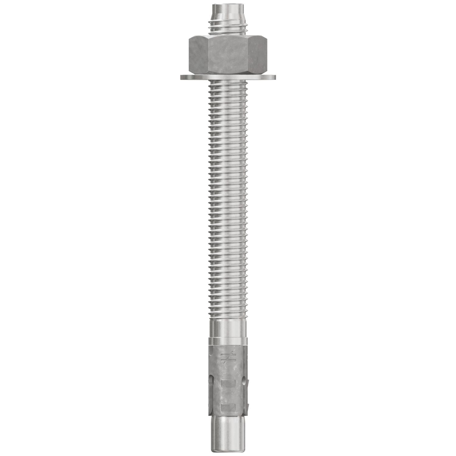 Simpson Strong-Tie STB2-62700S6F20 Strong-Bolt 2,  5/8-in. x 7-in. Type 316 Stainless-Steel Wedge Anchor, Fully Assembled, 20-Pack