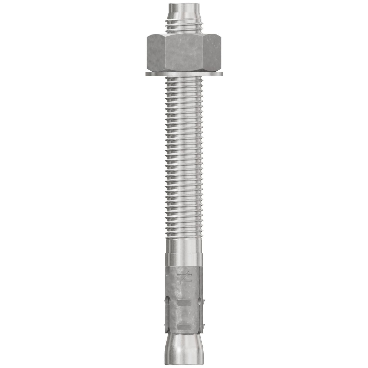 Simpson Strong-Tie STB2-75700S6F10 Strong-Bolt 2,  3/4-in. x 7-in. Type 316 Stainless-Steel Wedge Anchor, Fully Assembled, 10-Pack