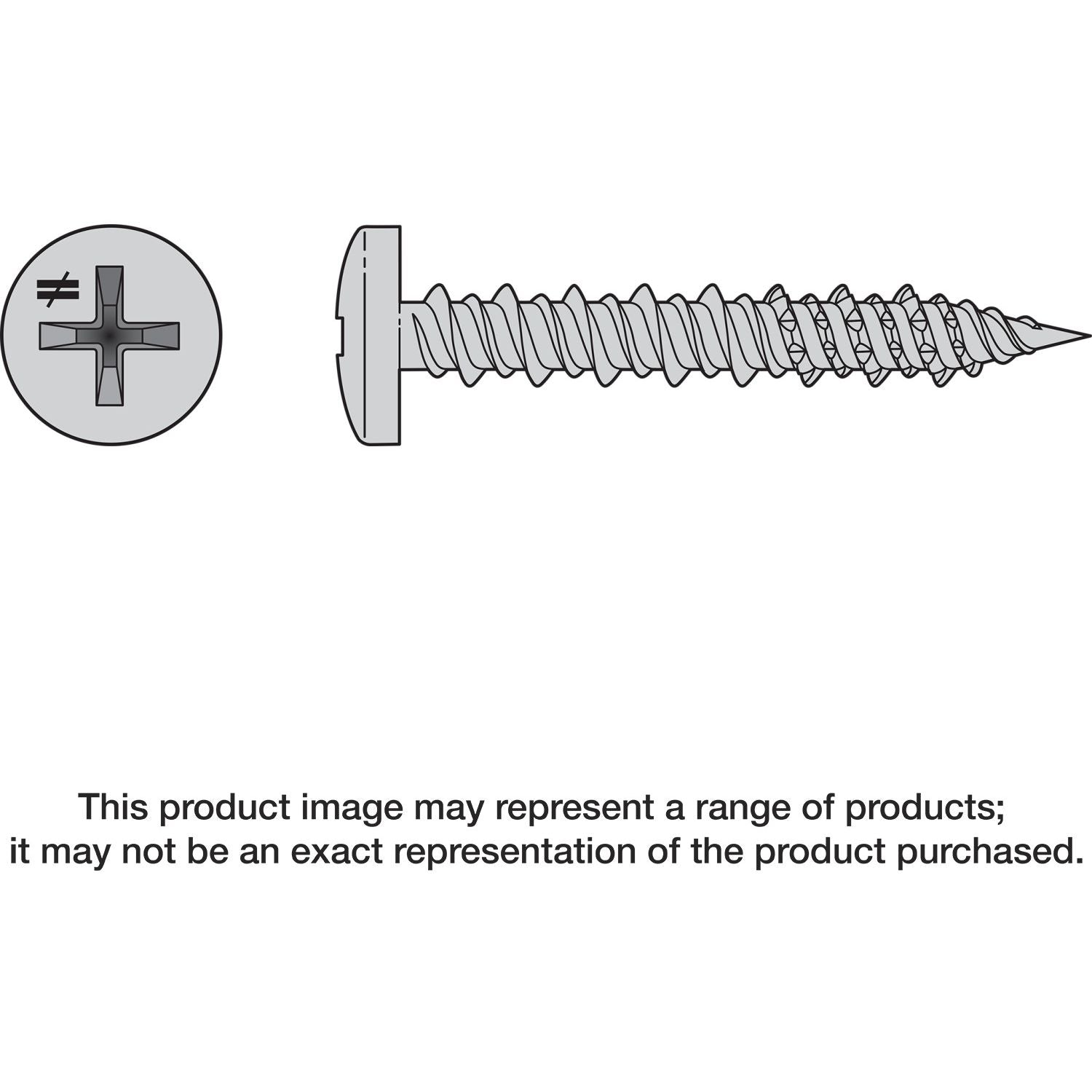 Simpson Strong-Tie T06J050PX-RP25 Marine Screw, Pan Head,  #6 x 1/2-in. #2 Phillips Drive, Type 316, 25-Pack