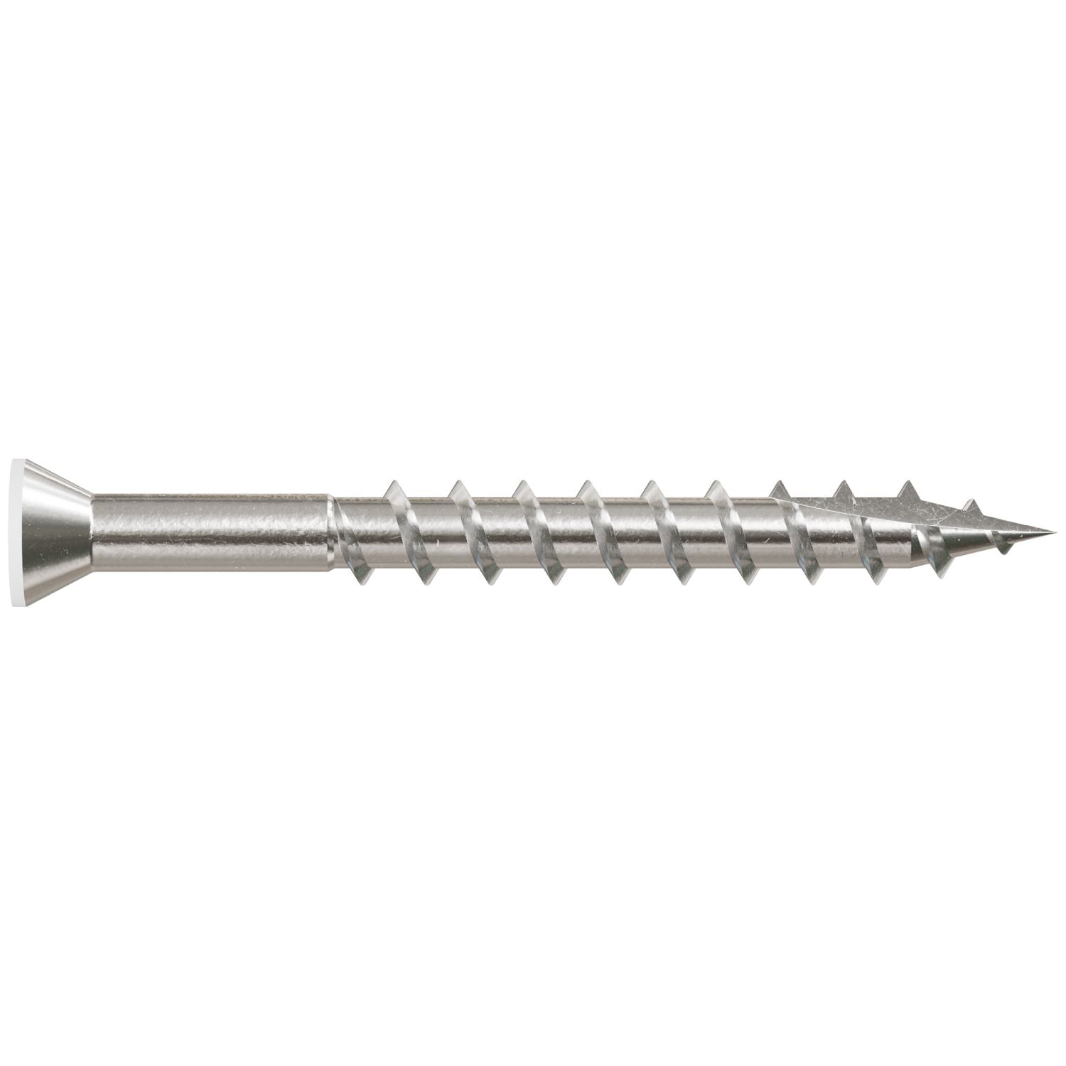 Simpson Strong-Tie T07162FT1WH01 Trim-Head Screw, 6-Lobe Drive,  #7 x 1-5/8-in. T-15 Type 316, White 01, 1-lb.