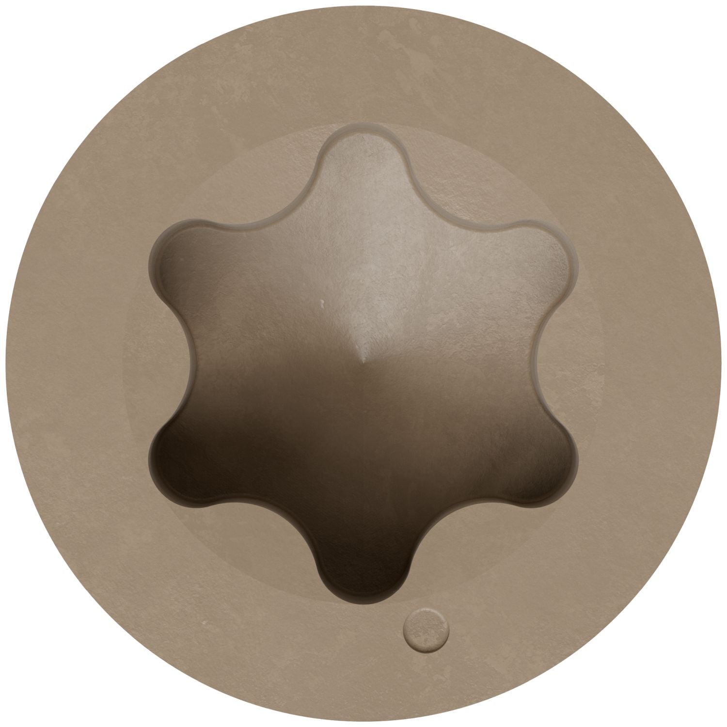 Simpson Strong-Tie T07162FT70TN02 Trim-Head Screw, 6-Lobe Drive,  #7 x 1-5/8-in. T-15 Type 316, Tan 02, 70-Pack