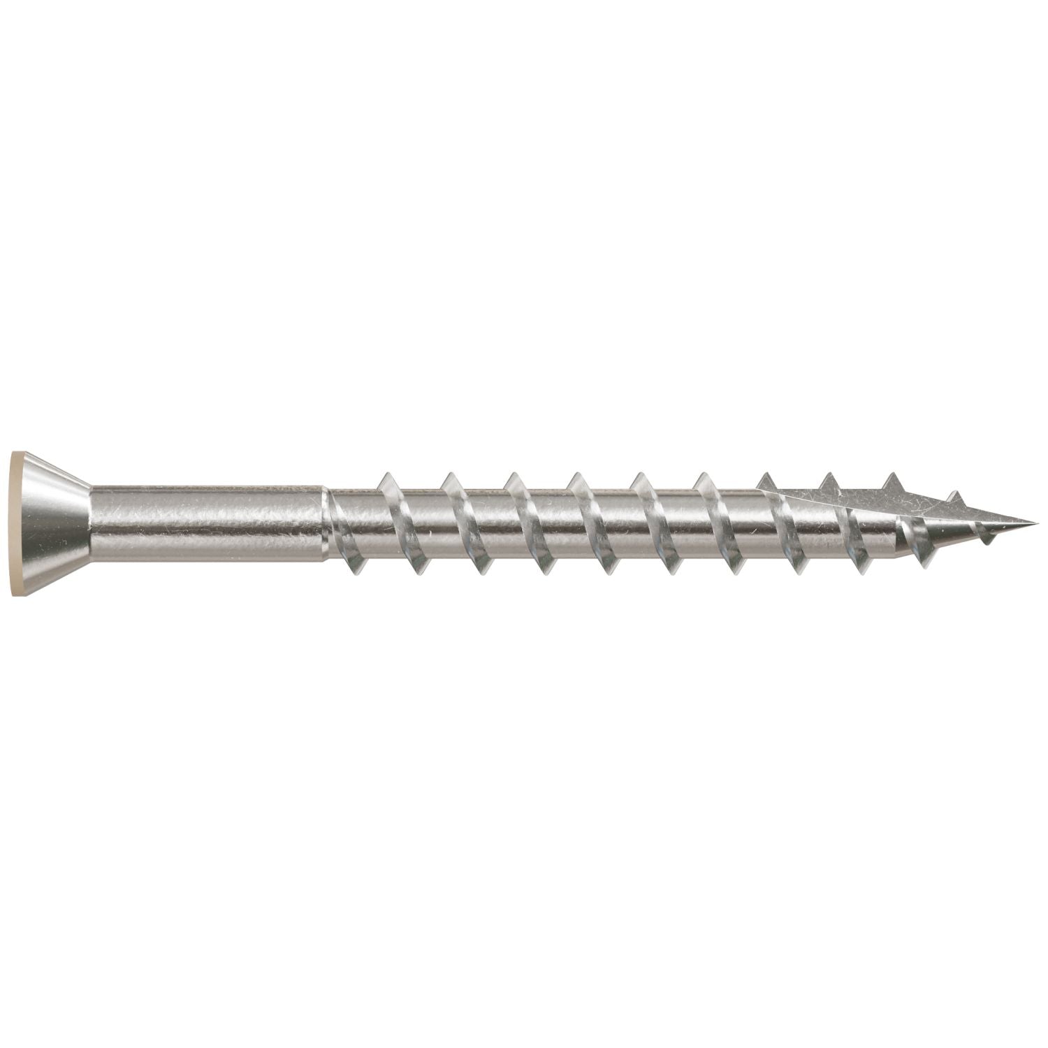 Simpson Strong-Tie T07162FT70TN02 Trim-Head Screw, 6-Lobe Drive,  #7 x 1-5/8-in. T-15 Type 316, Tan 02, 70-Pack