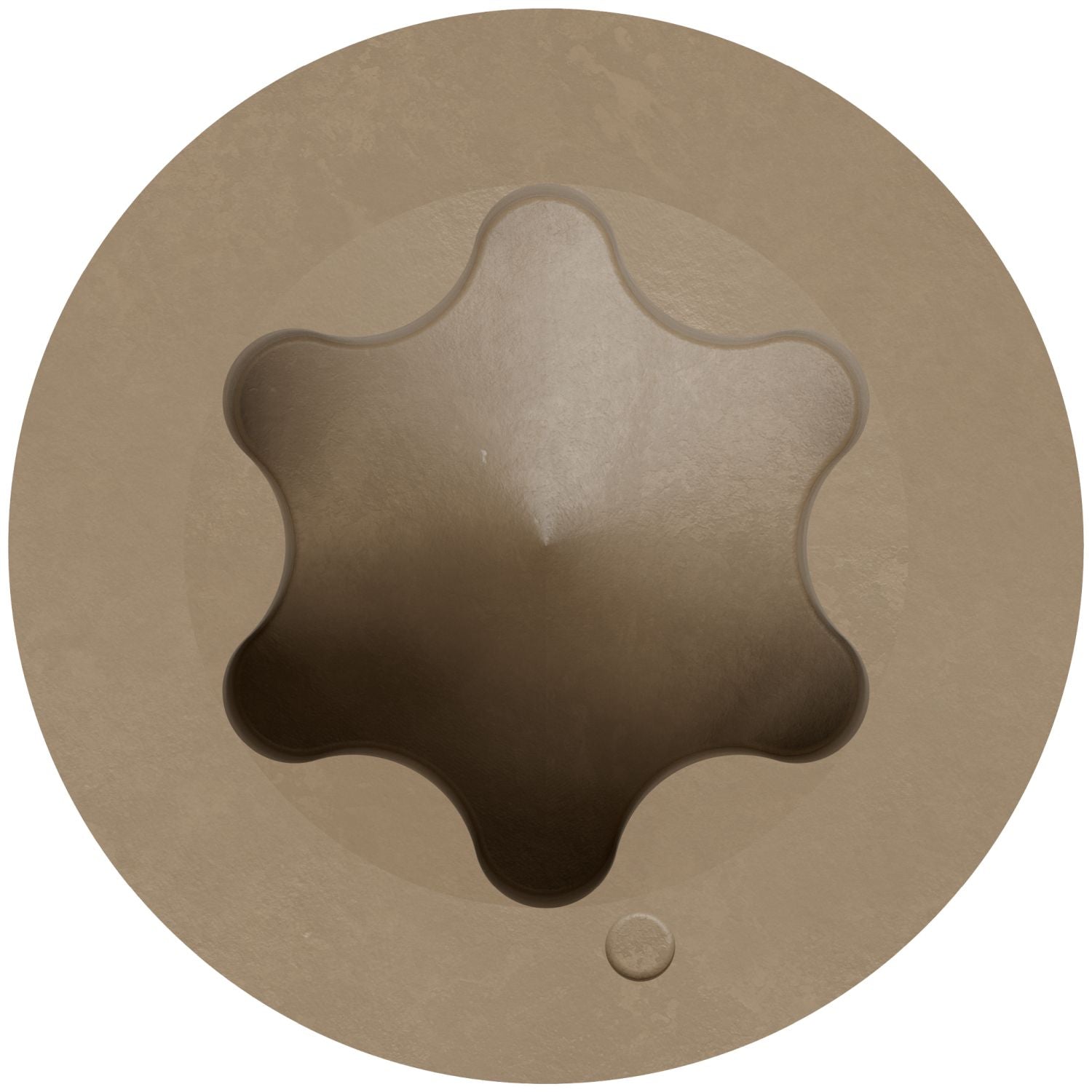 Simpson Strong-Tie T07162FT70TN Trim-Head Screw, 6-Lobe Drive,  #7 x 1-5/8-in. T-15 Type 316, Tan, 70-Pack