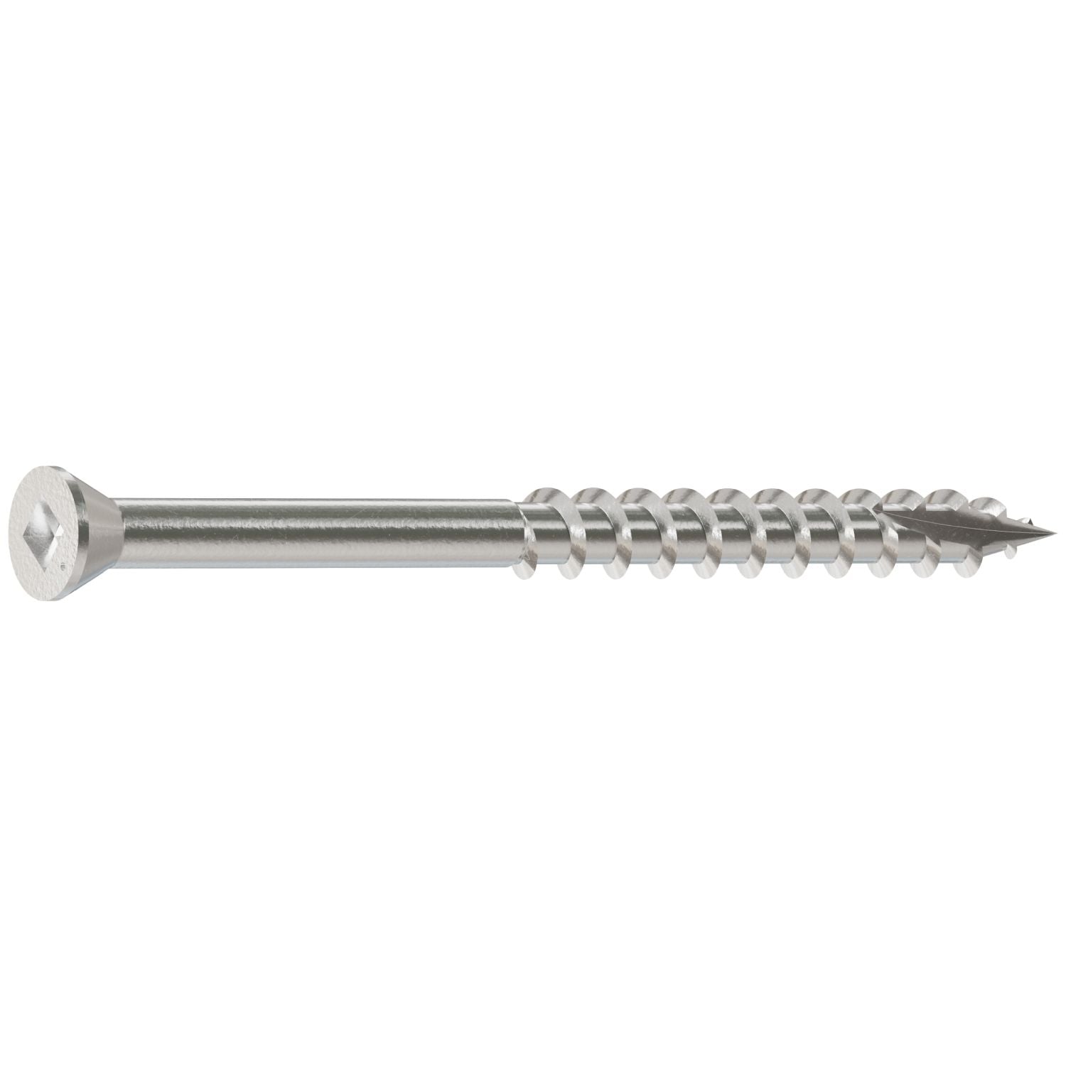 Simpson Strong-Tie T07225FB1 Trim-Head Screw, Square Drive,  #7 x 2-1/4-in. #1 SQ, Type 316, 1-lb.