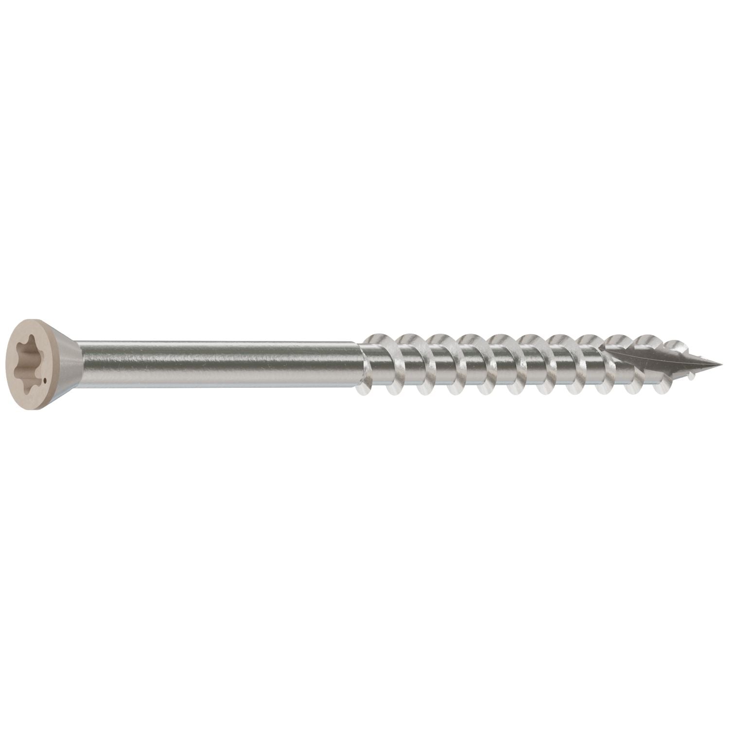 Simpson Strong-Tie T07225FT70GR03 Trim-Head Screw, 6-Lobe Drive,  #7 x 2-1/4-in. T-15 Type 316, Gray 03, 70-Pack