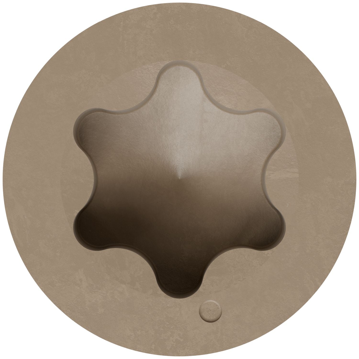 Simpson Strong-Tie T07225FT70TN02 Trim-Head Screw, 6-Lobe Drive,  #7 x 2-1/4-in. T-15 Type 316, Tan 02, 70-Pack