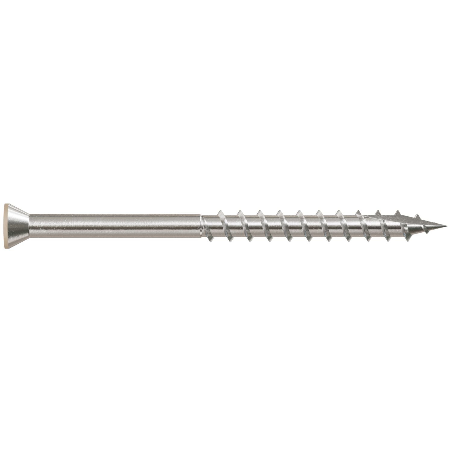 Simpson Strong-Tie T07225FT70TN02 Trim-Head Screw, 6-Lobe Drive,  #7 x 2-1/4-in. T-15 Type 316, Tan 02, 70-Pack