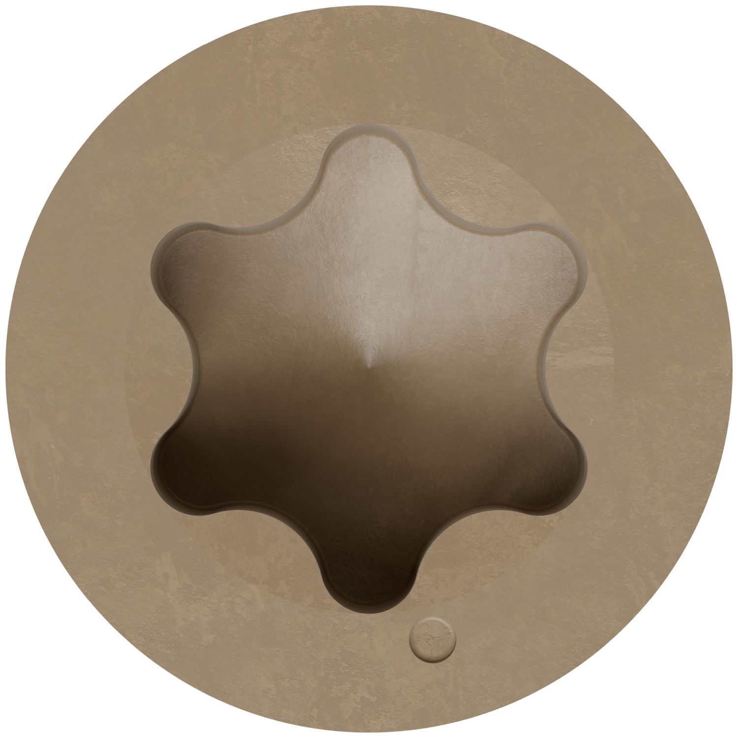 Simpson Strong-Tie T07225FTBTN Trim-Head Screw, 6-Lobe Drive,  #7 x 2-1/4-in. T15 Type 316, Tan, 1750-Pack