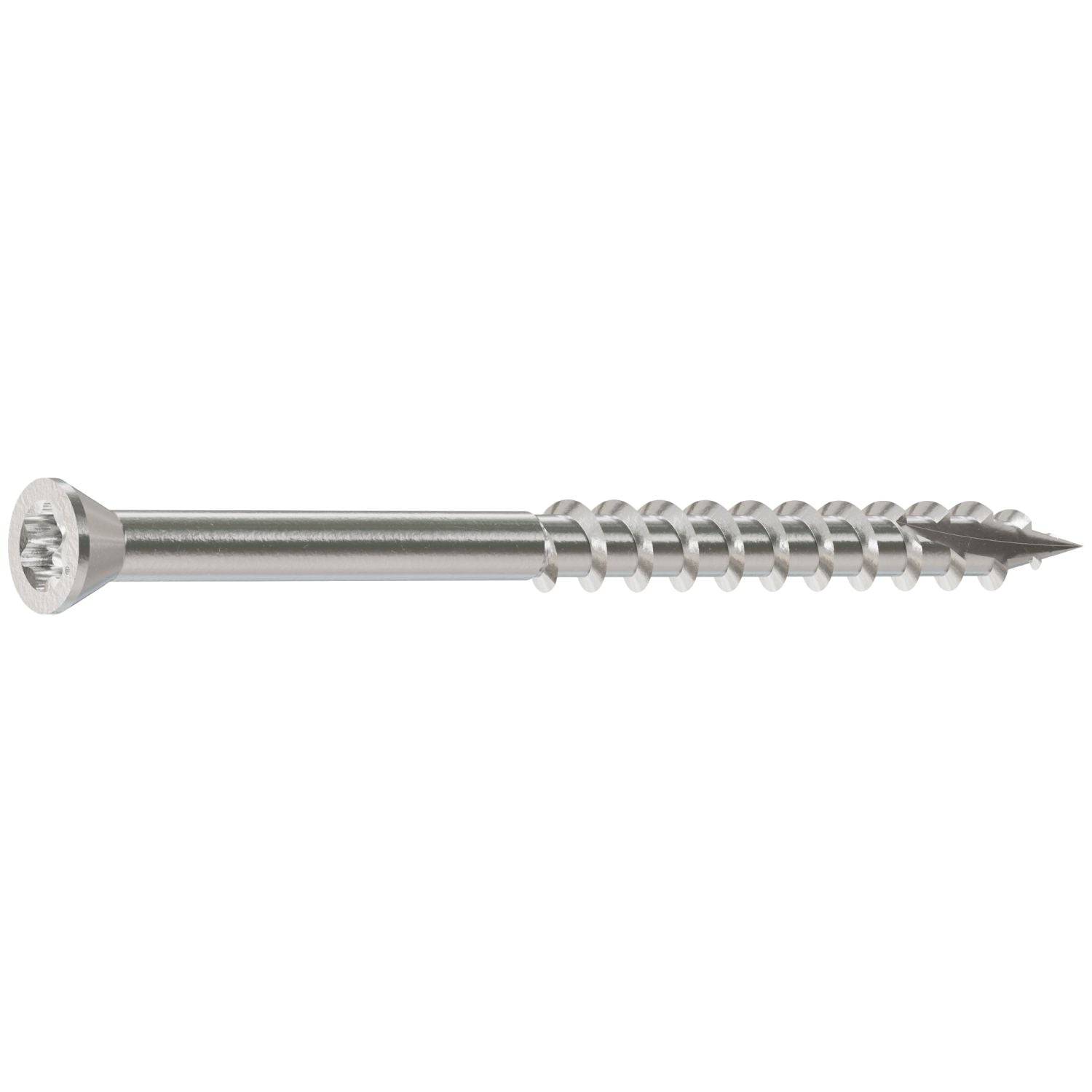 Simpson Strong-Tie T07225FTB Trim-Head Screw, 6-Lobe Drive,  #7 x 2-1/4-in. T-15 Type 316, 3000-Pack