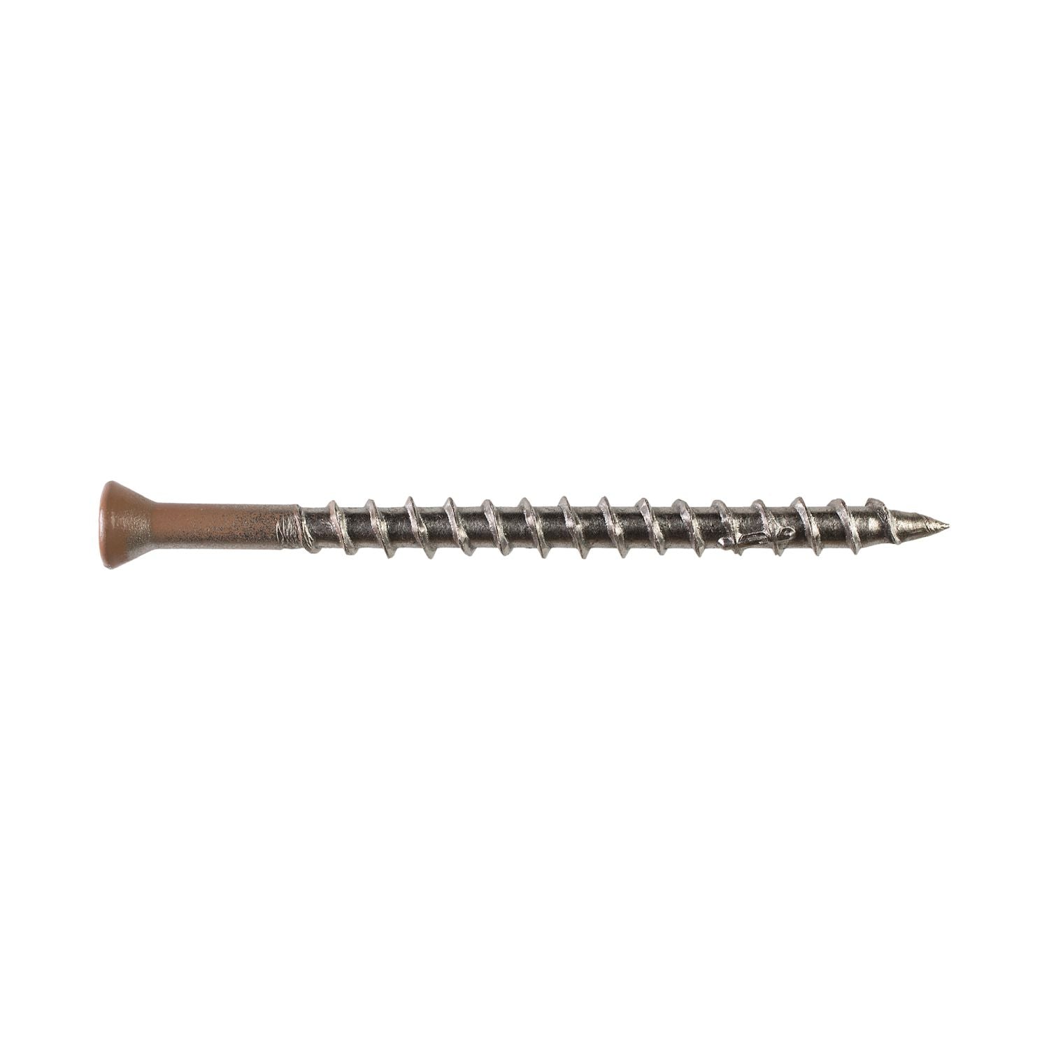 Simpson Strong-Tie T07225WJI Deck-Drive DWP WOOD SS Screw,  #7 x 2-1/4-in. T-15, Trim Head, Type 316, Tan 03, 350-Pack