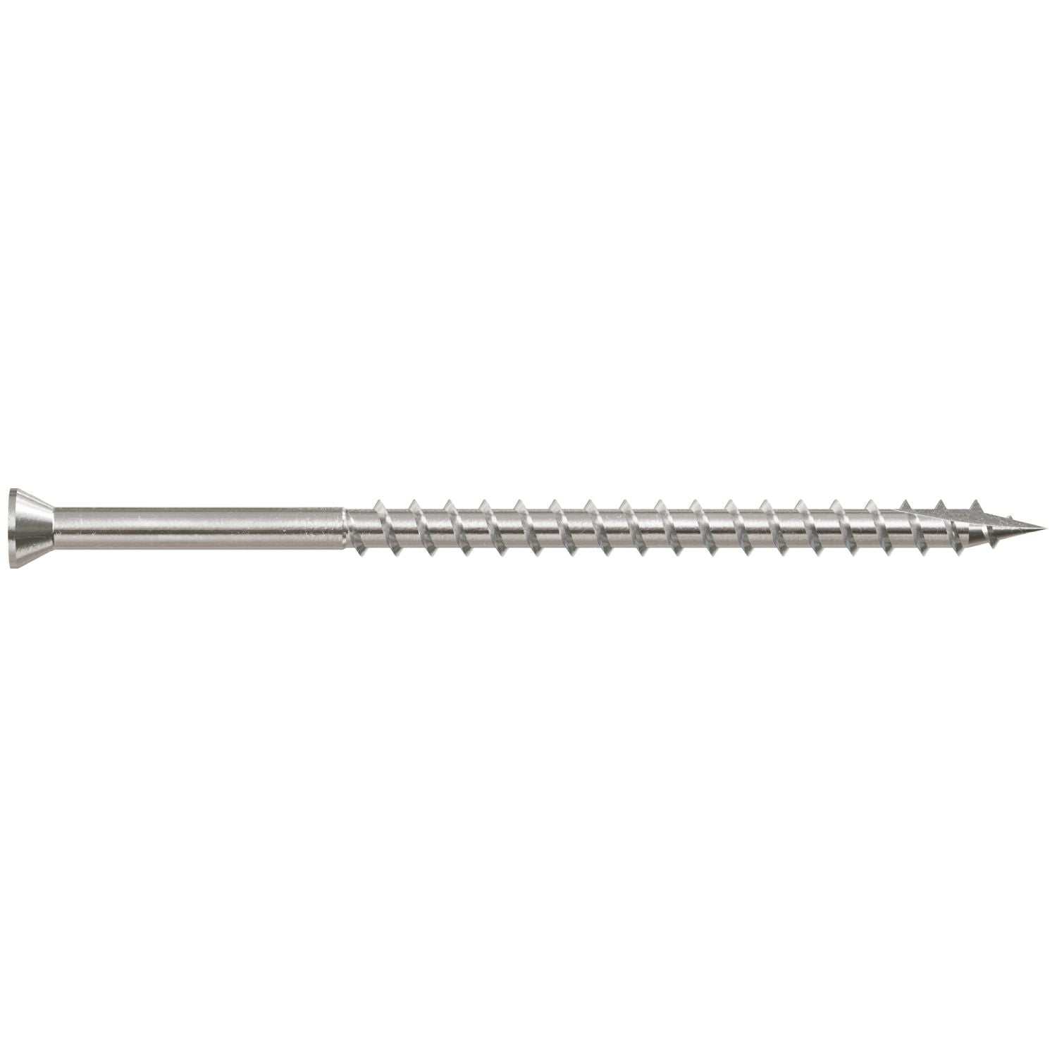 Simpson Strong-Tie T07300FB1 Trim-Head Screw, Square Drive,  #7 x 3-in. #1 SQ, Type 316, 1-lb.