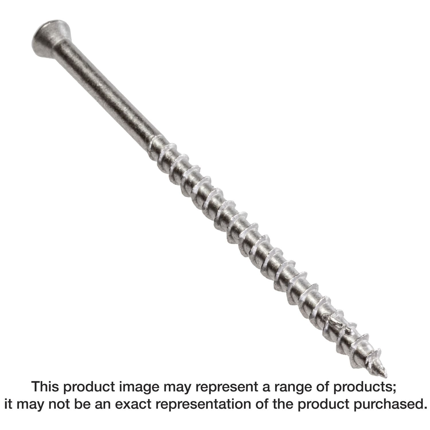 Simpson Strong-Tie T07300WCI Deck-Drive DWP WOOD SS Screw,  #7 x 3-in. T-15, Trim Head, Type 316, Tan 03, 1750-Pack