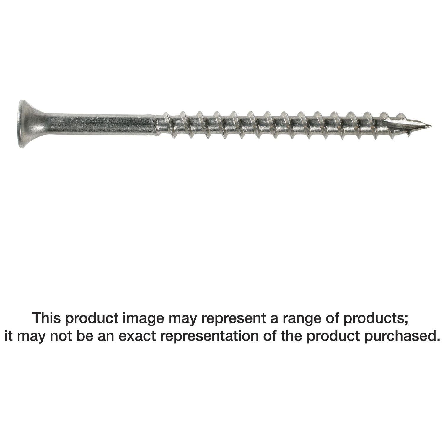 Simpson Strong-Tie T08162DBB Bugle-Head Wood Screw, Square Drive,  #8 x 1-5/8-in. #2 Square, Type 316, 4000-Pack