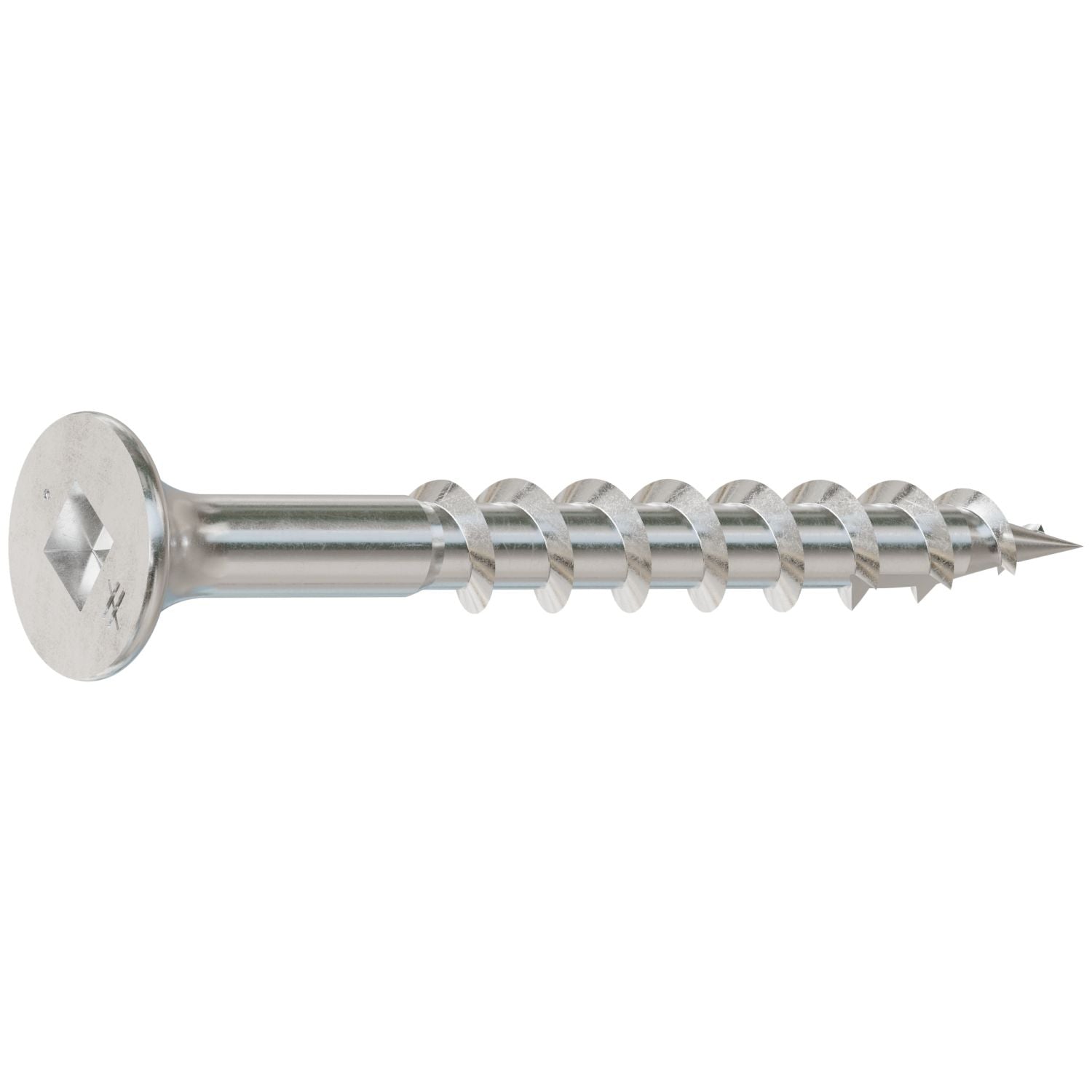 Simpson Strong-Tie T08162DBB Bugle-Head Wood Screw, Square Drive,  #8 x 1-5/8-in. #2 Square, Type 316, 4000-Pack