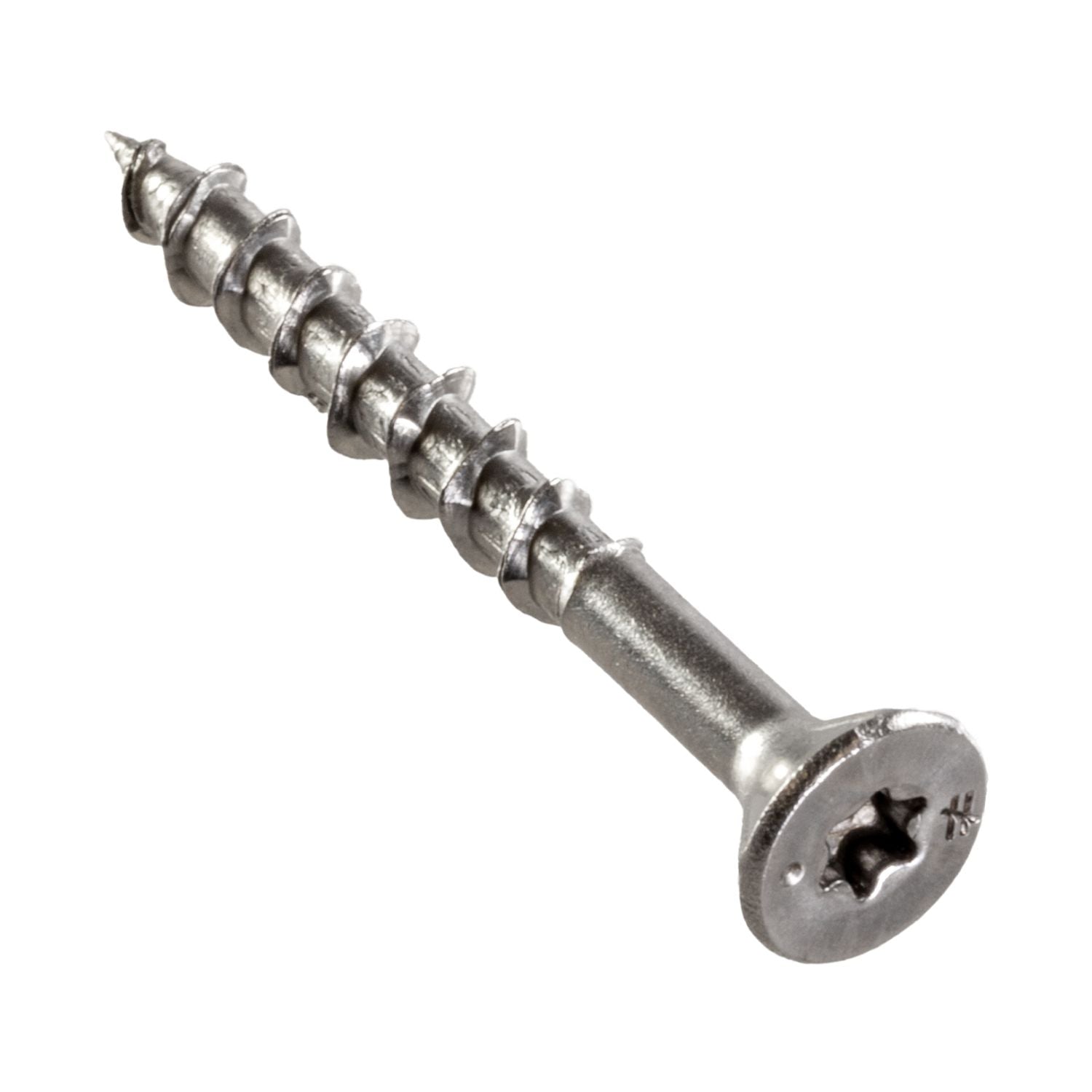 Simpson Strong-Tie T08162WP-RP340 Deck-Drive DWP WOOD SS Screw,  #8 x 1-5/8-in. T20, Flat Head, Type 316, 340-Pack