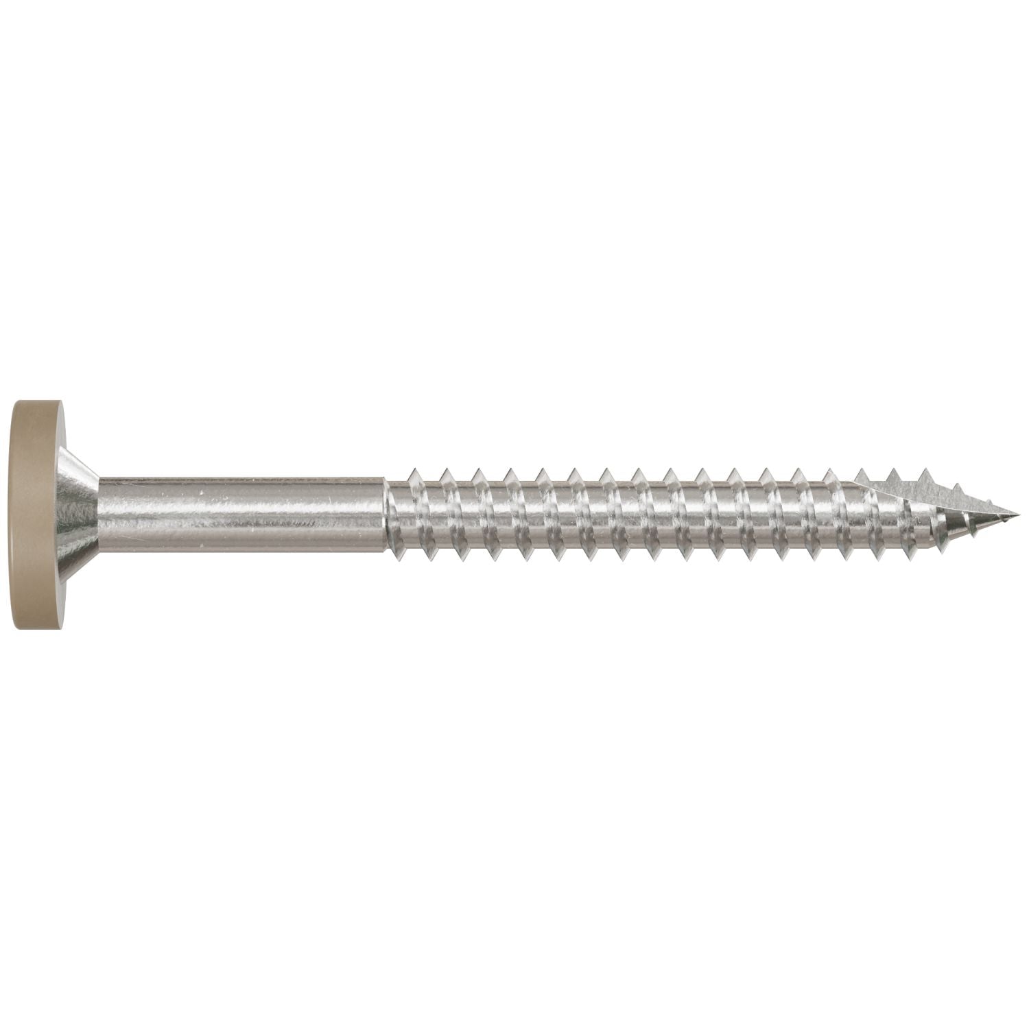Simpson Strong-Tie T08175FS75BR05 Fascia Board Screw,  #8 x 1-3/4-in. T-20 6-Lobe Pancake Head Type 316, Brown 05, 75-Pack