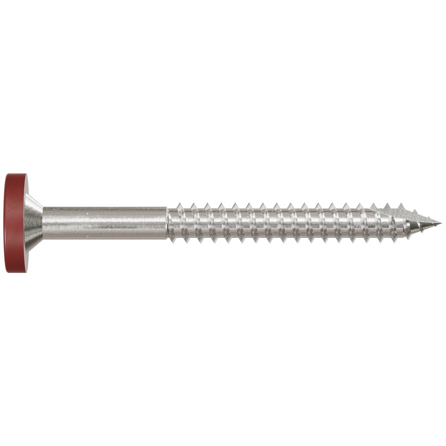 Simpson Strong-Tie T08175FS75RD01 Fascia Board Screw,  #8 x 1-3/4-in. T-20 6-Lobe Pancake Head Type 316, Red 01, 75-Pack