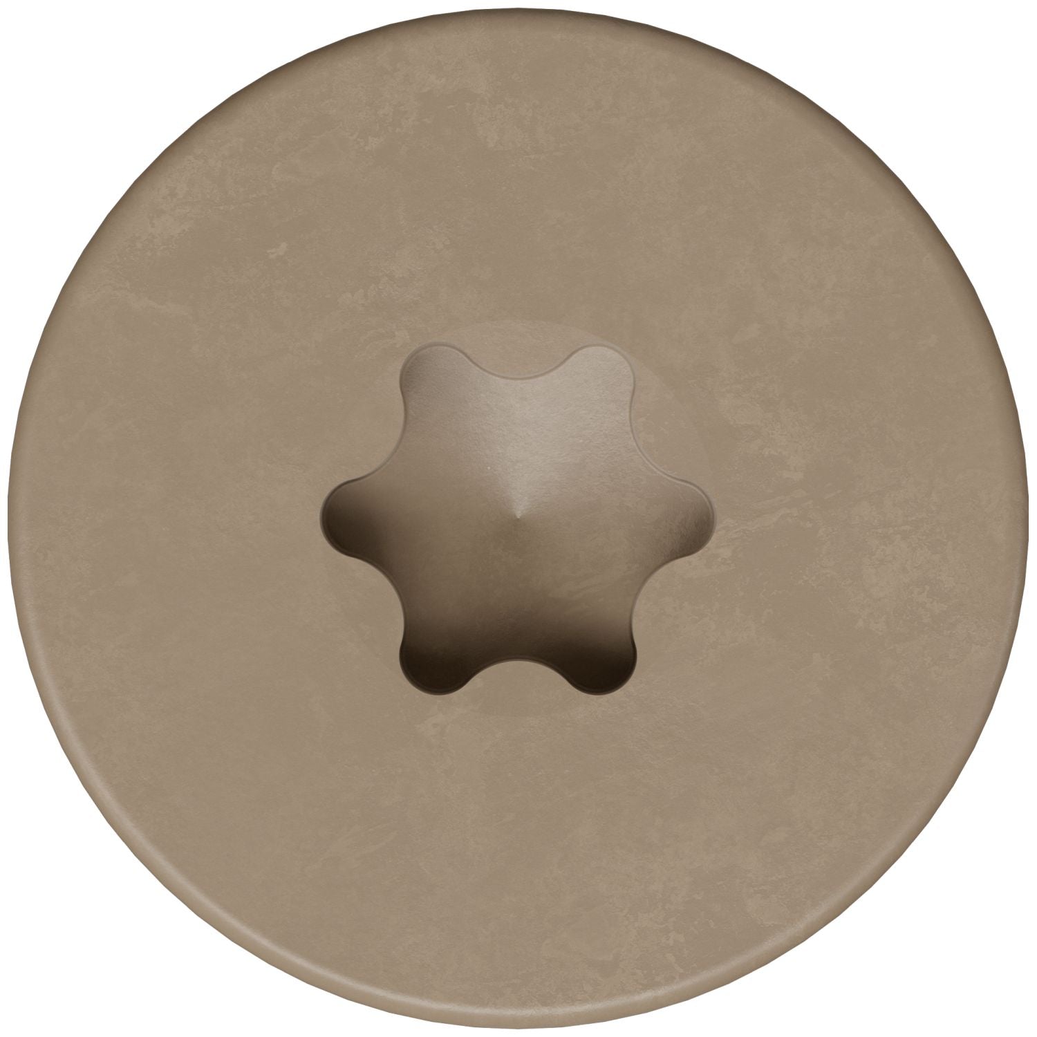 Simpson Strong-Tie T08175FS75TN02 Fascia Board Screw,  #8 x 1-3/4-in. T-20 6-Lobe Pancake Head Type 316, Tan 02, 75-Pack