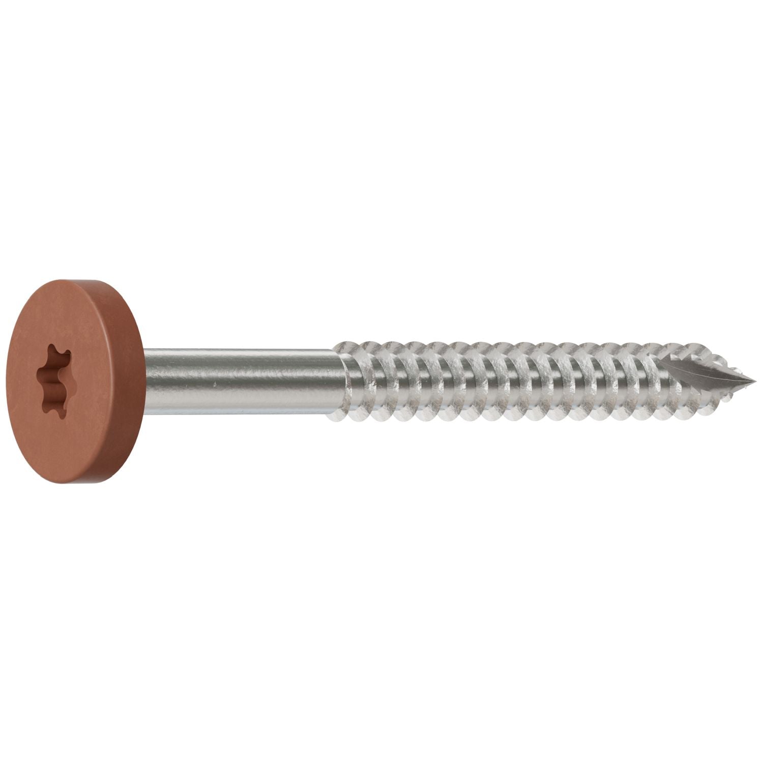 Simpson Strong-Tie T08175FS75TN03 Fascia Board Screw,  #8 x 1-3/4-in. T-20 6-Lobe Pancake Head Type 316, Tan 03, 75-Pack