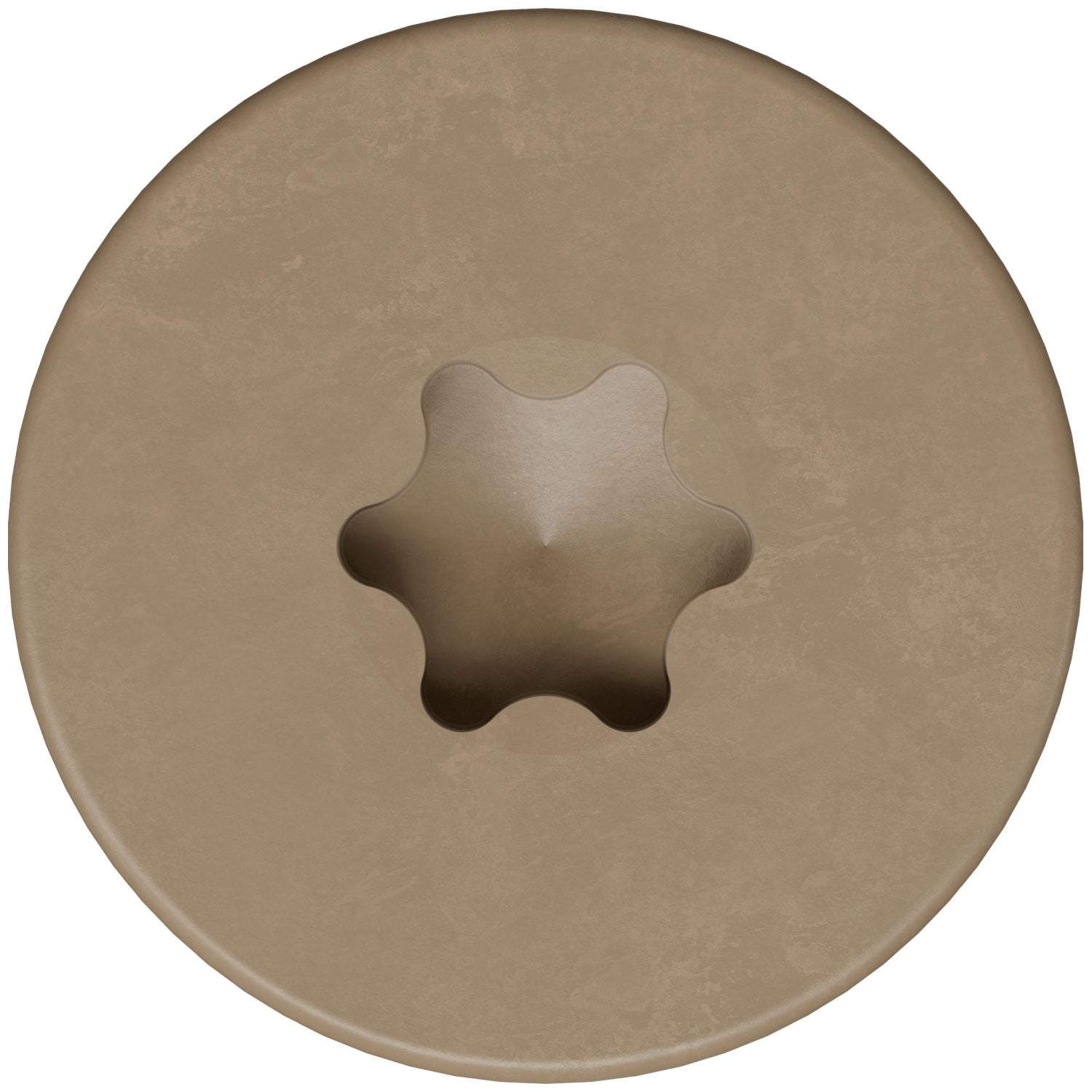Simpson Strong-Tie T08175FS75TN Fascia Board Screw,  #8 x 1-3/4-in. T-20 6-Lobe Pancake Head Type 316, Tan, 75-Pack