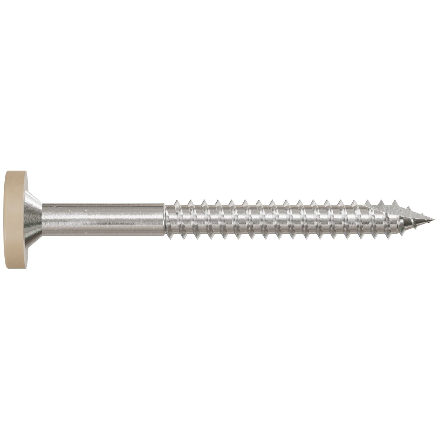 Simpson Strong-Tie T08175FS75TN Fascia Board Screw,  #8 x 1-3/4-in. T-20 6-Lobe Pancake Head Type 316, Tan, 75-Pack