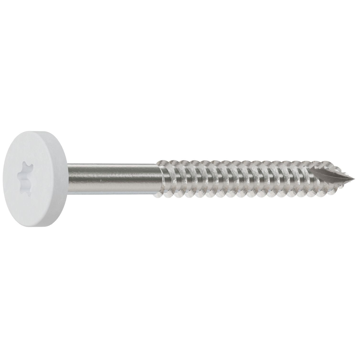 Simpson Strong-Tie T08175FS75WH01 Fascia Board Screw,  #8 x 1-3/4-in. T-20 6-Lobe Pancake Head Type 316, White 01, 75-Pack