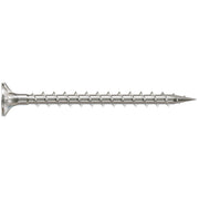 Simpson Strong-Tie T08225WQ1 Fiber-Cement Screw,  #8 x 2-1/4-in. #2 Square Wafer-Head, Type 316, 100-Pack
