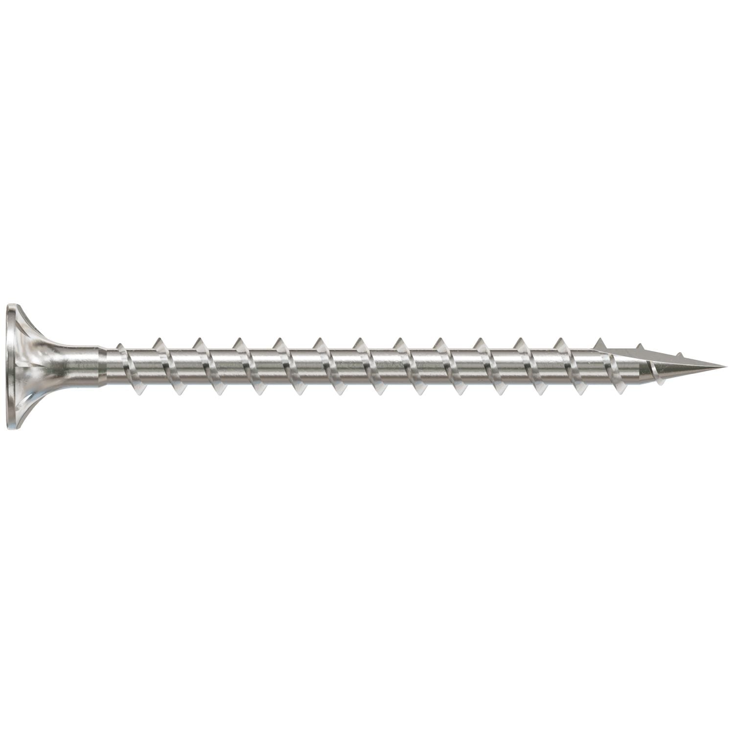 Simpson Strong-Tie T08225WQ1 Fiber-Cement Screw,  #8 x 2-1/4-in. #2 Square Wafer-Head, Type 316, 100-Pack