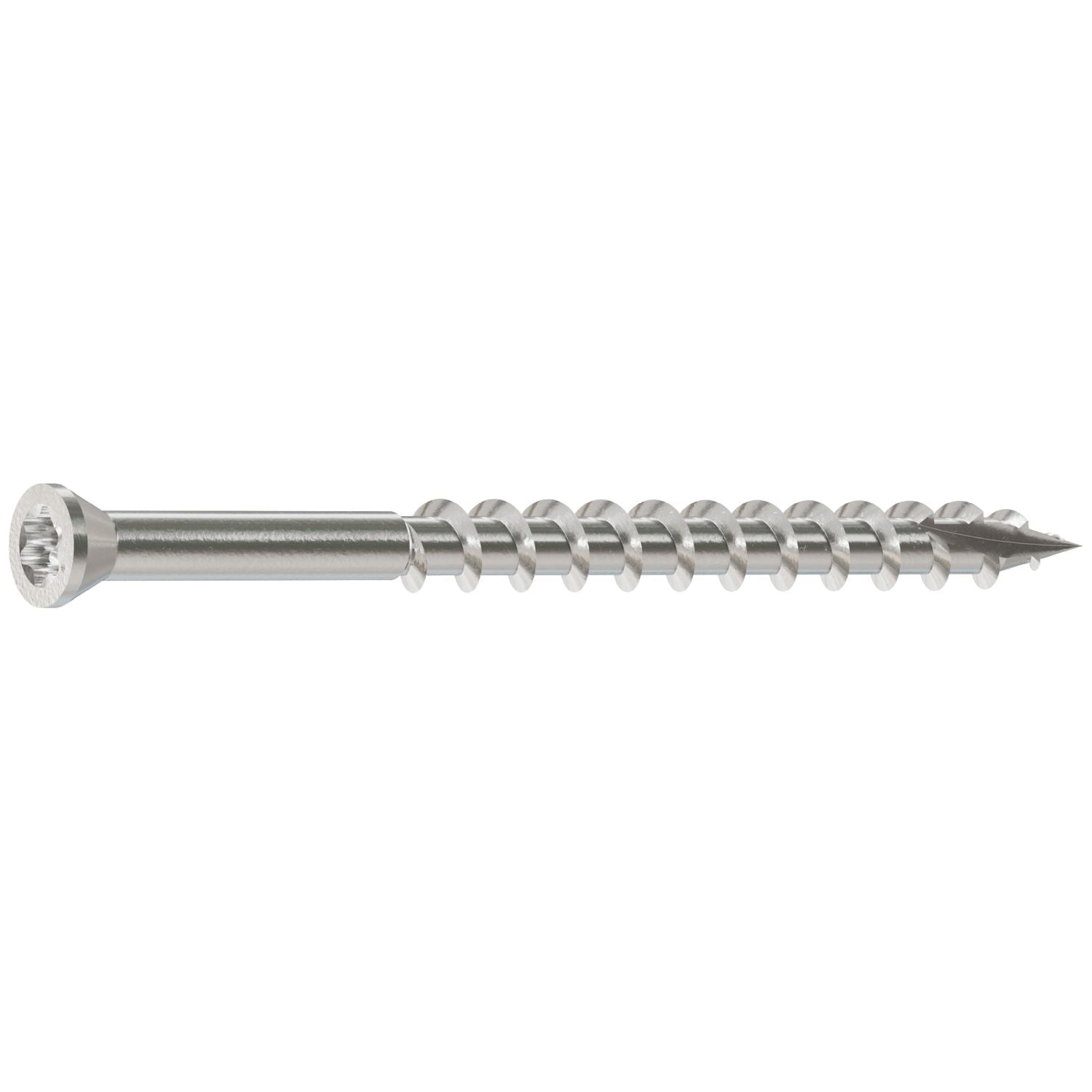 Simpson Strong-Tie T08250FT1 Trim-Head Screw, 6-Lobe Drive,  #8 x 2-1/2-in. T-15 Type 316, 1-lb.