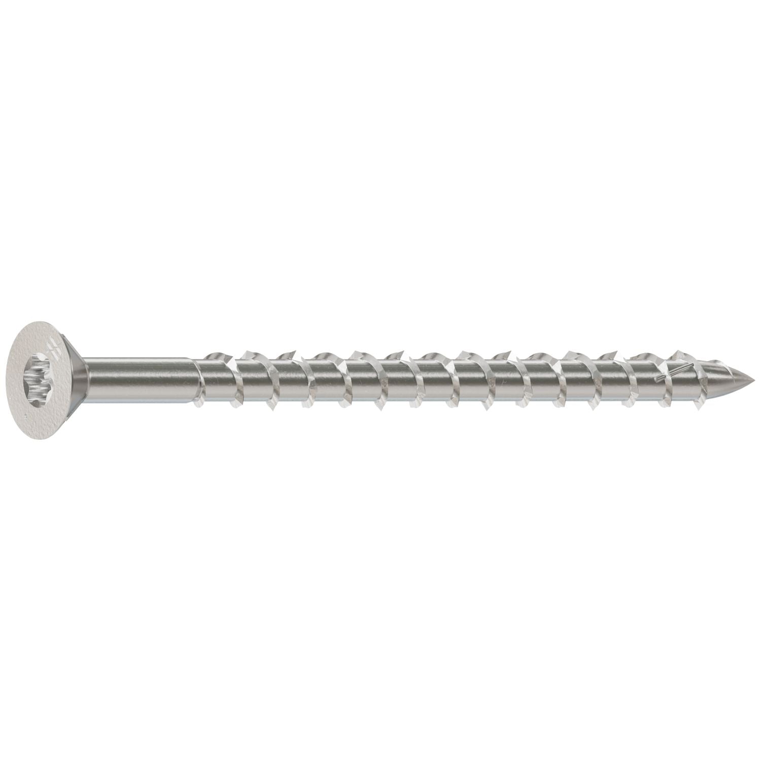 Simpson Strong-Tie T08250WPFB Deck-Drive DWP WOOD SS Screw,  #8 x 2-1/2-in. T-20, Flat Head, Type 316, 1750-Pack