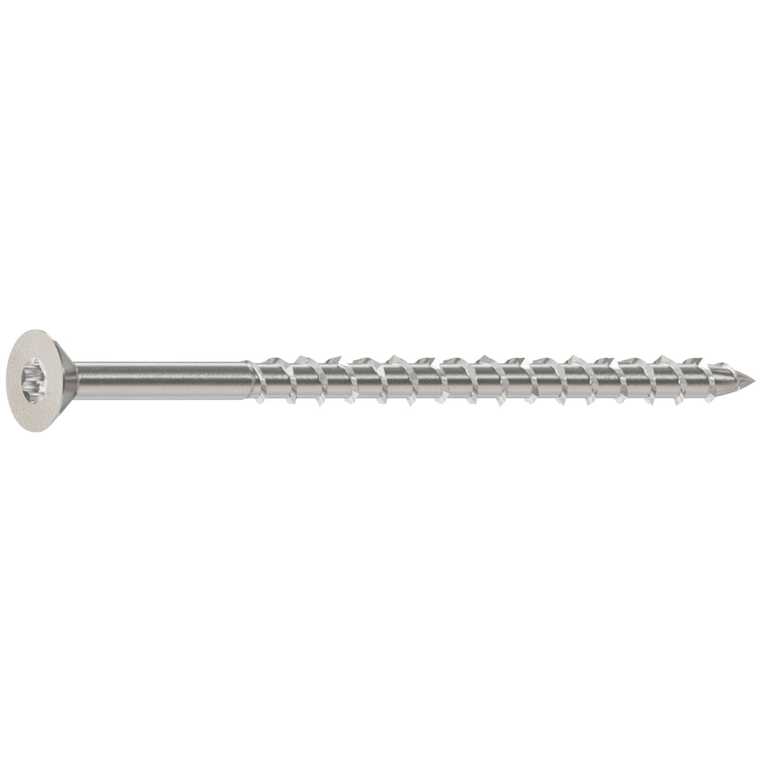 Simpson Strong-Tie T08300WPF5 Deck-Drive DWP WOOD SS Screw,  #8 x 3-in. T-20, Flat Head, Type 316, 5-lb.