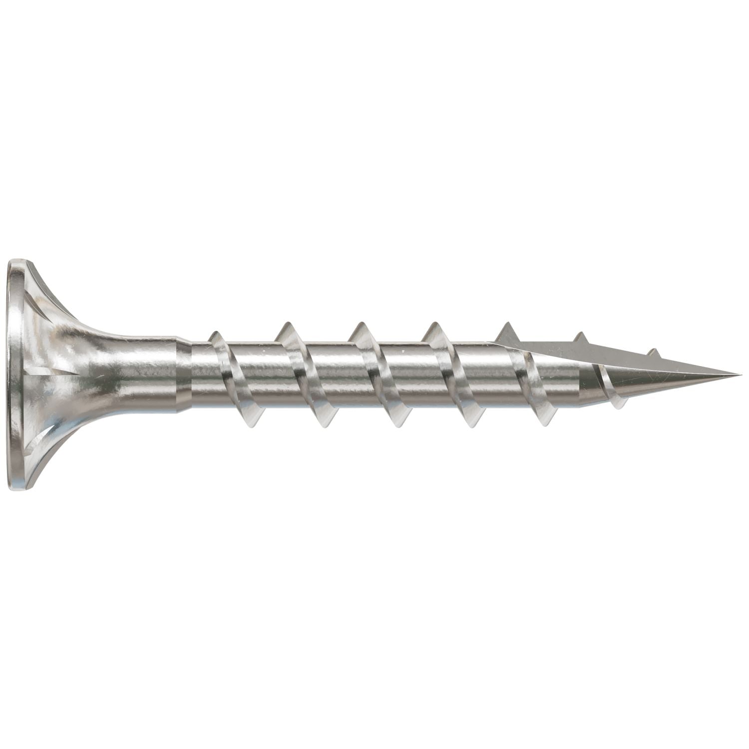 Simpson Strong-Tie T08C125WQC Fiber-Cement Screw,  #8 x 1-1/4-in. #2 Square Wafer-Head, Type 316, 100-Pack