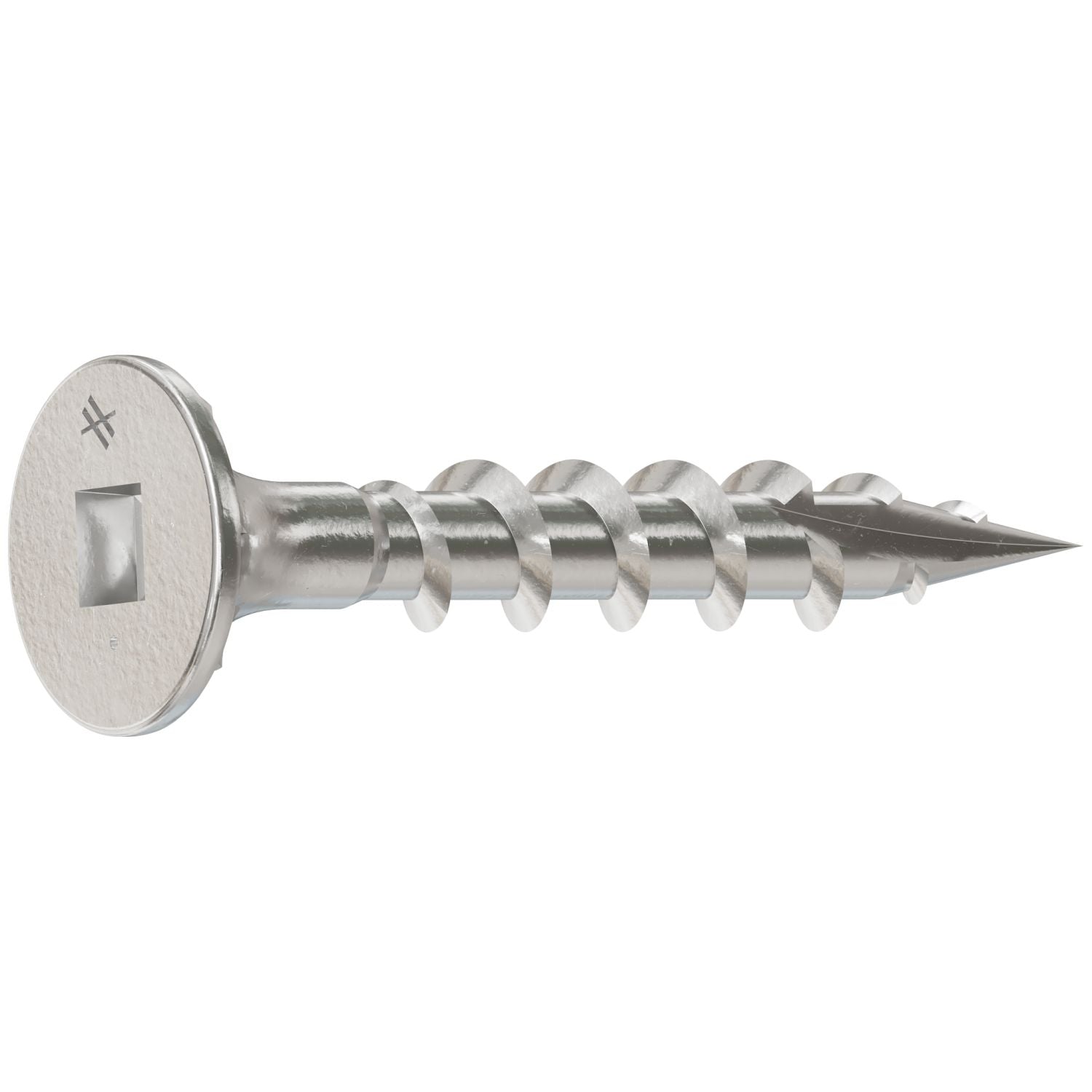 Simpson Strong-Tie T08C125WQC Fiber-Cement Screw,  #8 x 1-1/4-in. #2 Square Wafer-Head, Type 316, 100-Pack