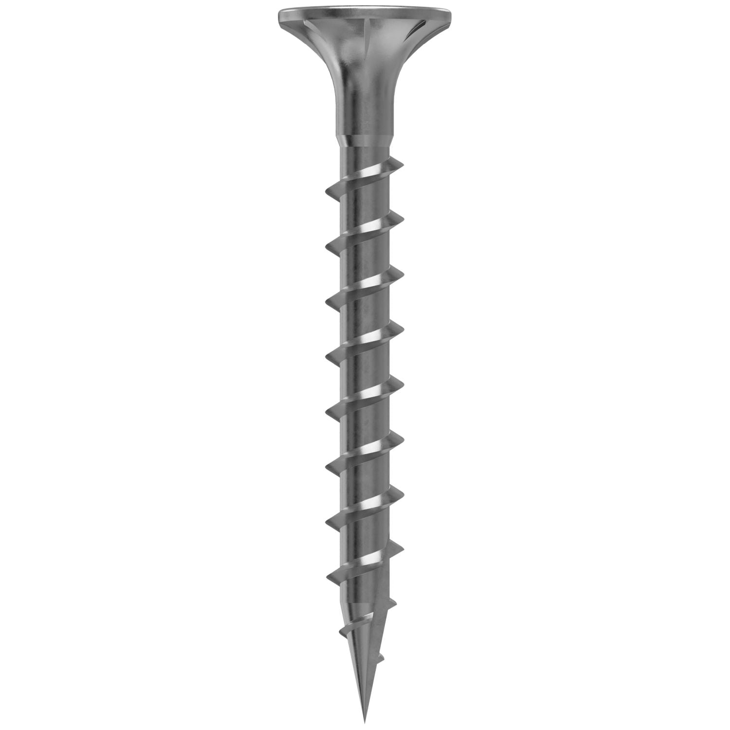 Simpson Strong-Tie T08C162WQ-RP75 Fiber-Cement Screw,  #8 x 1-5/8-in. #2 Square Wafer-Head, Type 316, 75-Pack