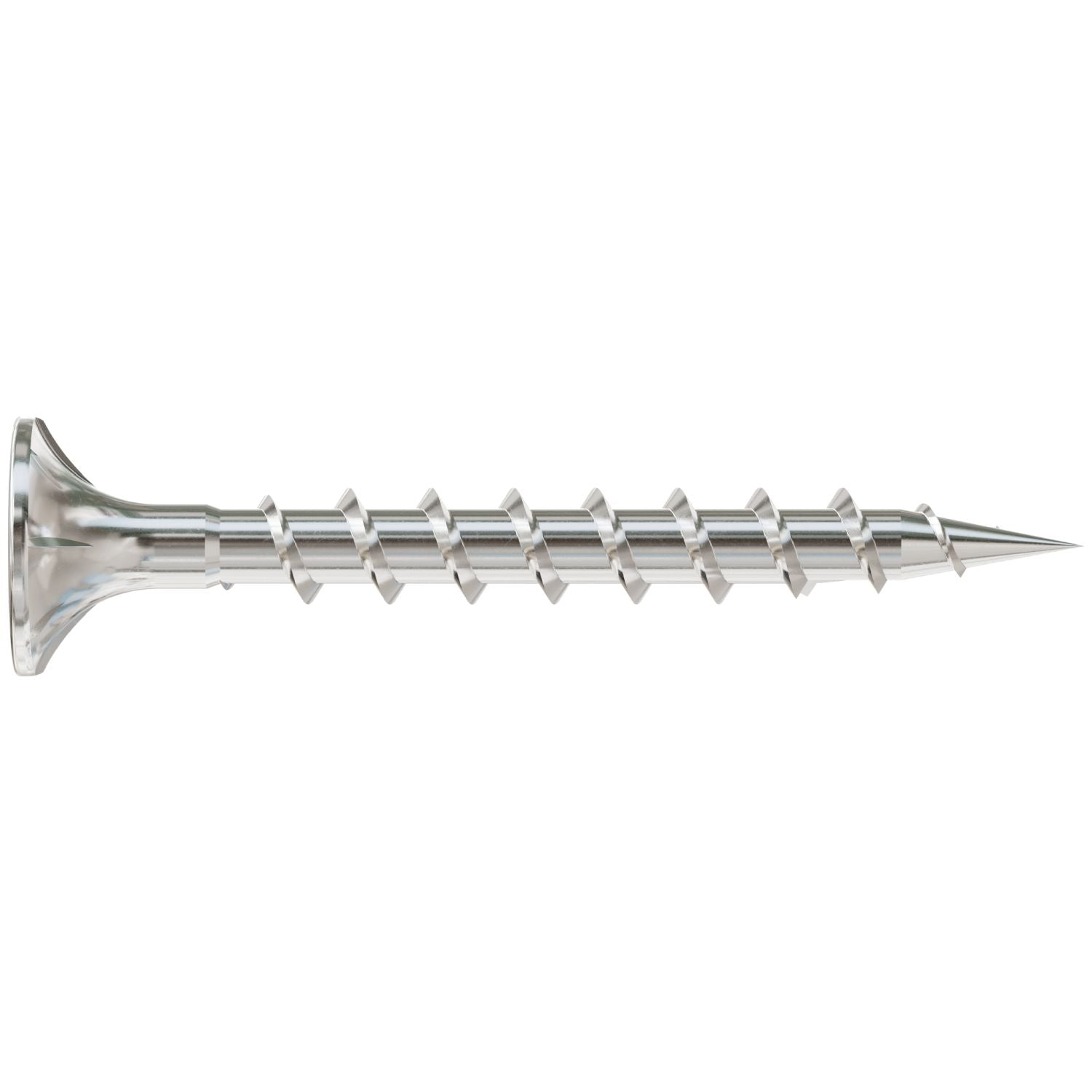 Simpson Strong-Tie T08C162WQM Fiber-Cement Screw,  #8 x 1-5/8-in. #2 Square Wafer-Head, Type 316, 1000-Pack