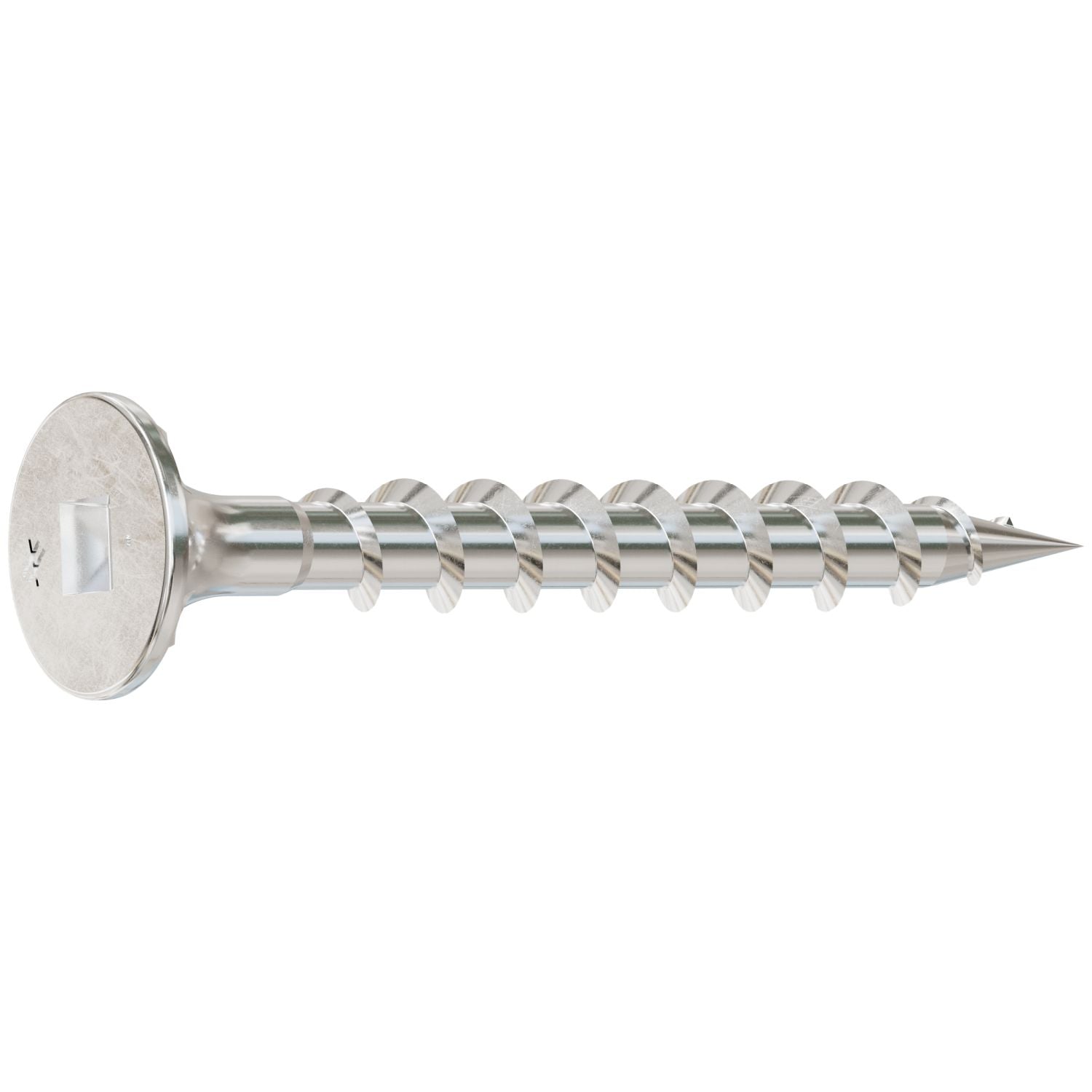 Simpson Strong-Tie T08C162WQM Fiber-Cement Screw,  #8 x 1-5/8-in. #2 Square Wafer-Head, Type 316, 1000-Pack
