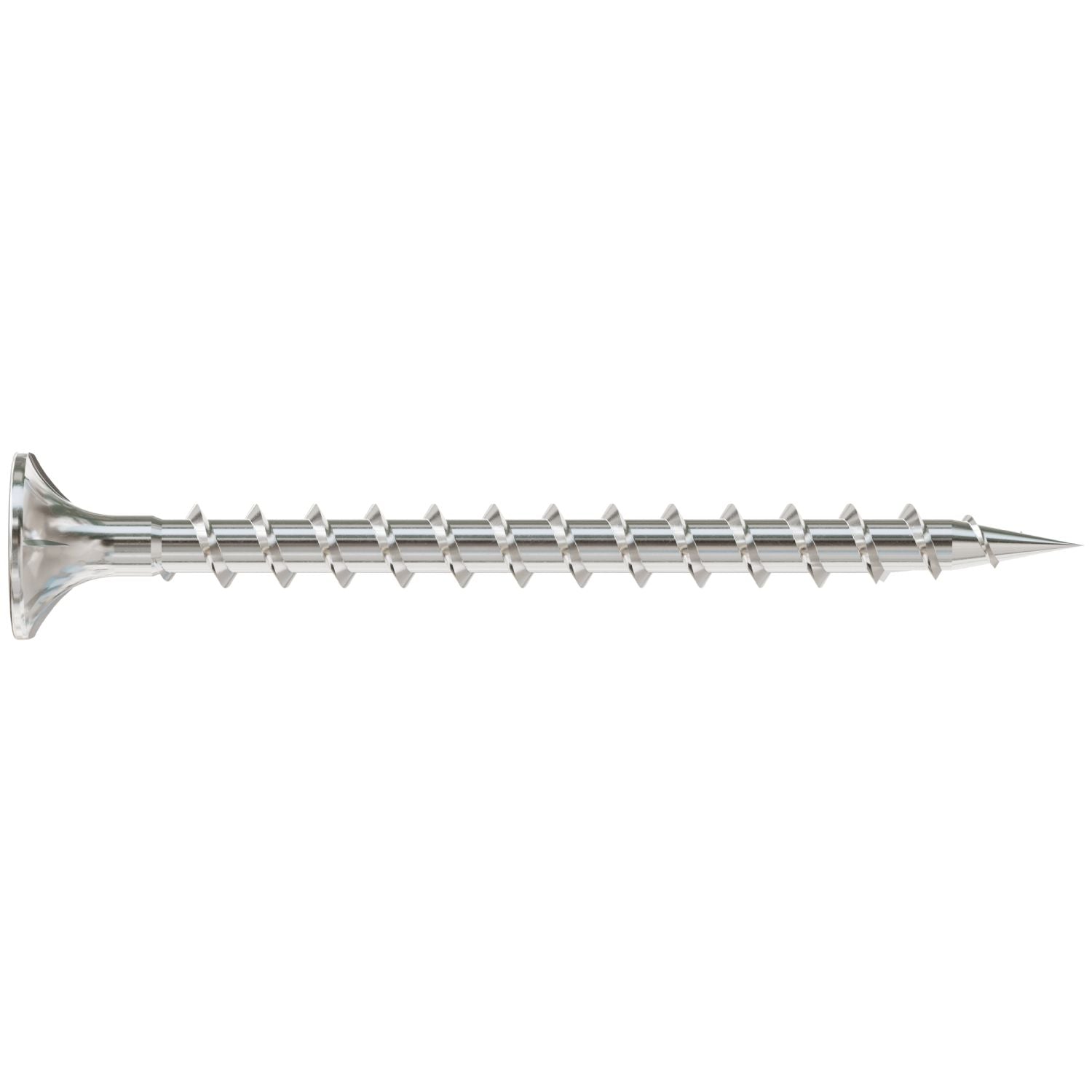 Simpson Strong-Tie T08C225WQC Fiber-Cement Screw,  #8 x 2-1/4-in. #2 Square Wafer-Head, Type 316, 2000-Pack
